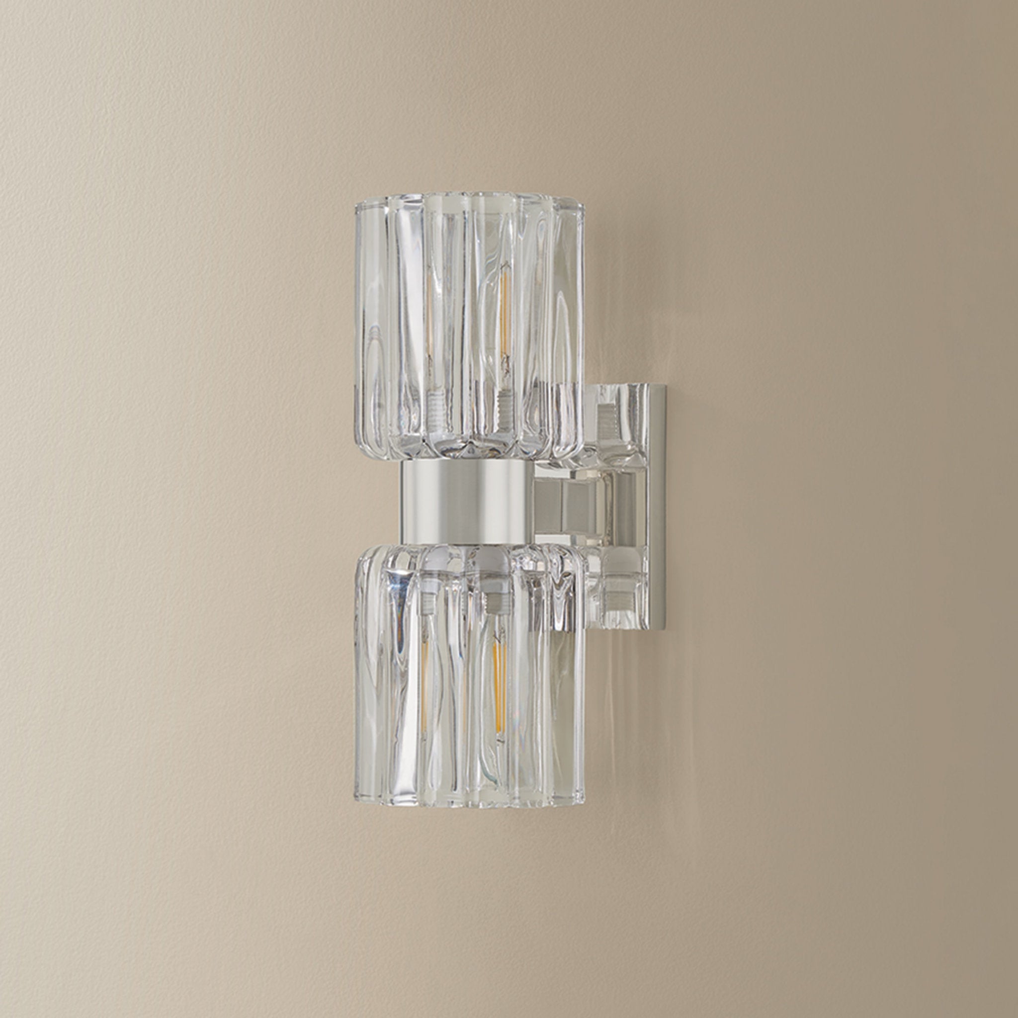 Danae 2-Light Bath and Vanity in Polished Nickel 5L x 4.25W x 10.5H