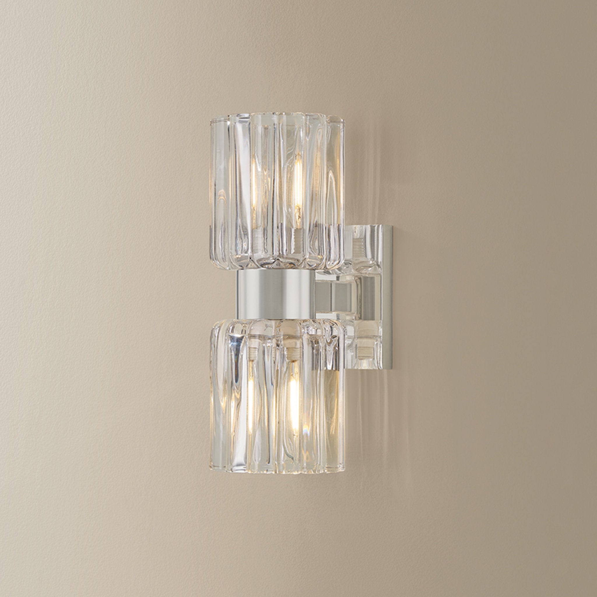 Danae 2-Light Bath and Vanity in Polished Nickel 5L x 4.25W x 10.5H