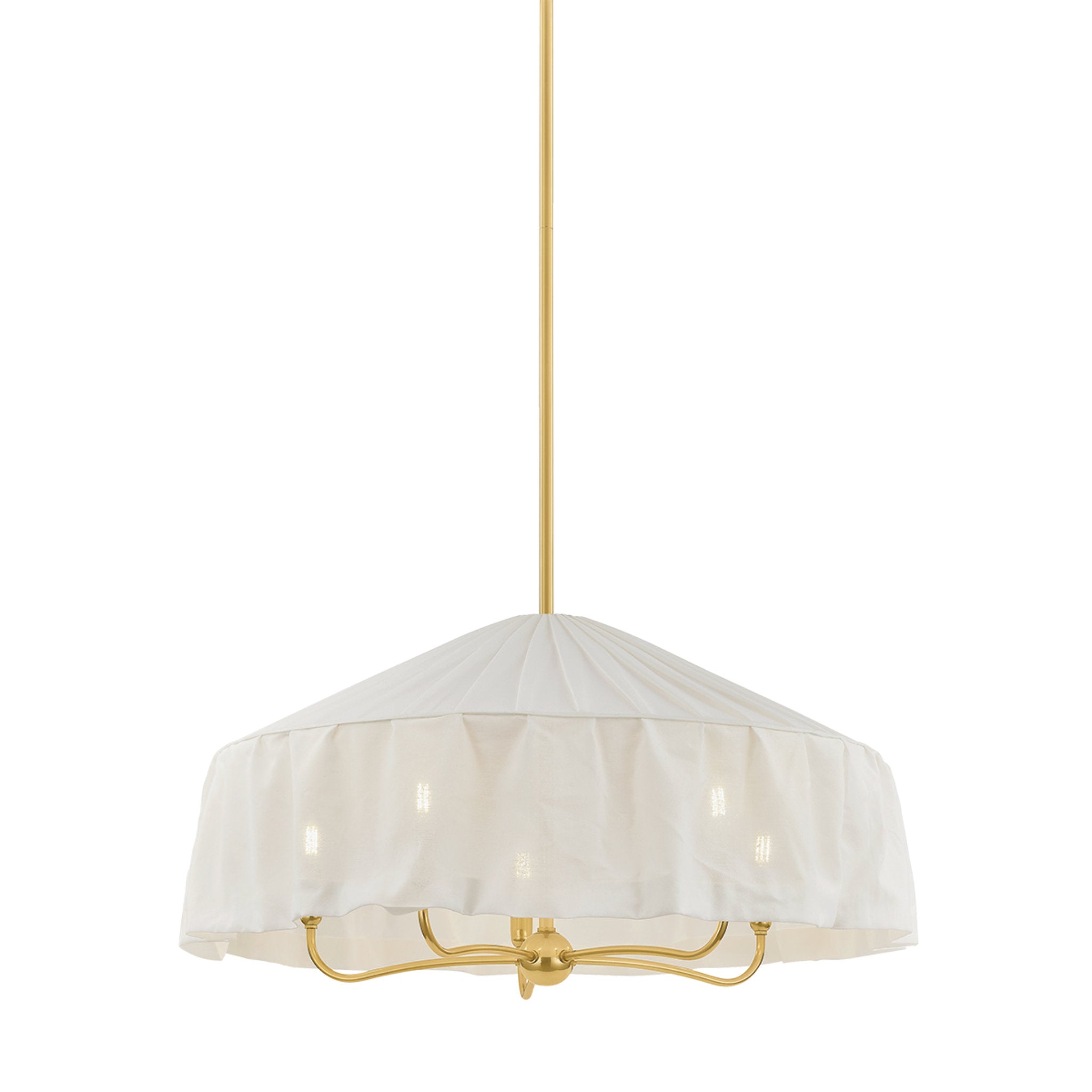 Shivonne 5-Light Pendant in Aged Brass 34W x 15.5H
