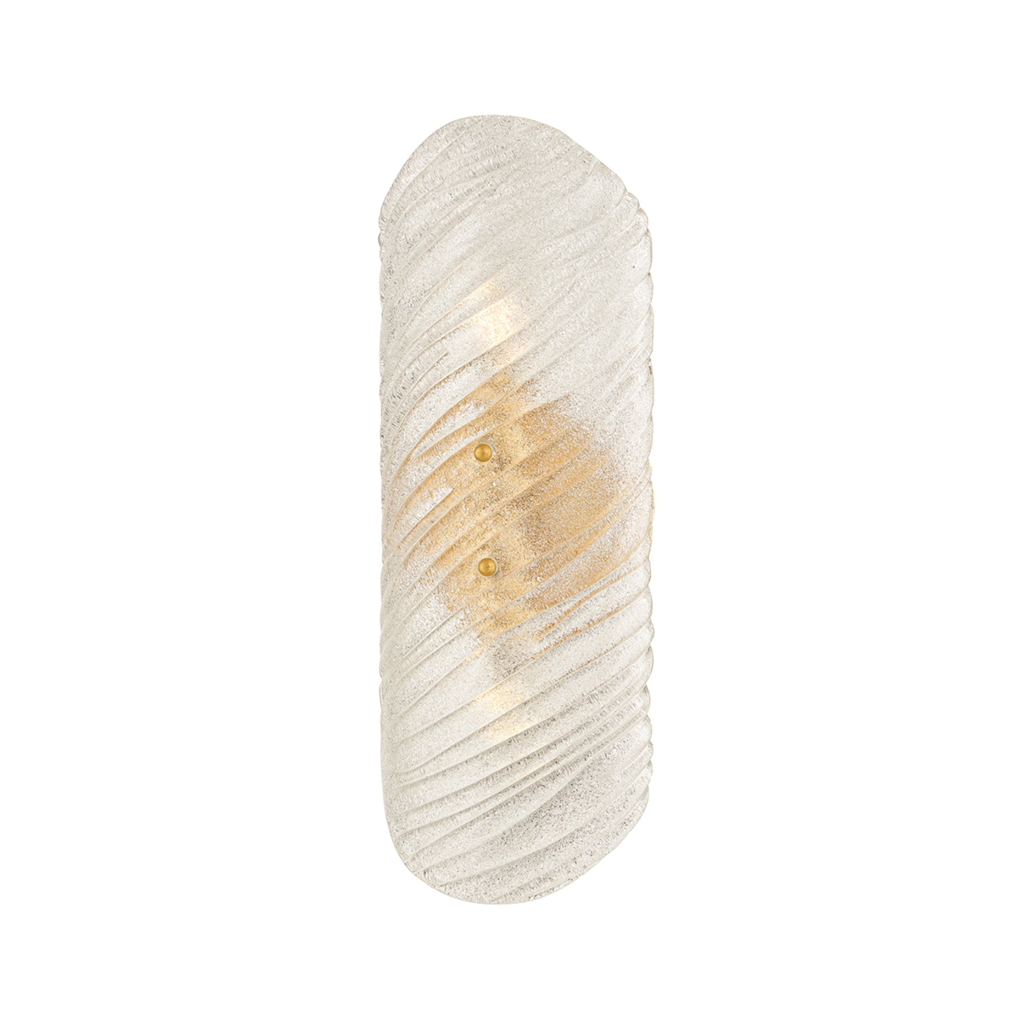 Shelley 2-Light Wall Sconce in Vintage Gold Leaf 3.75L x 5.75W x 16.25H