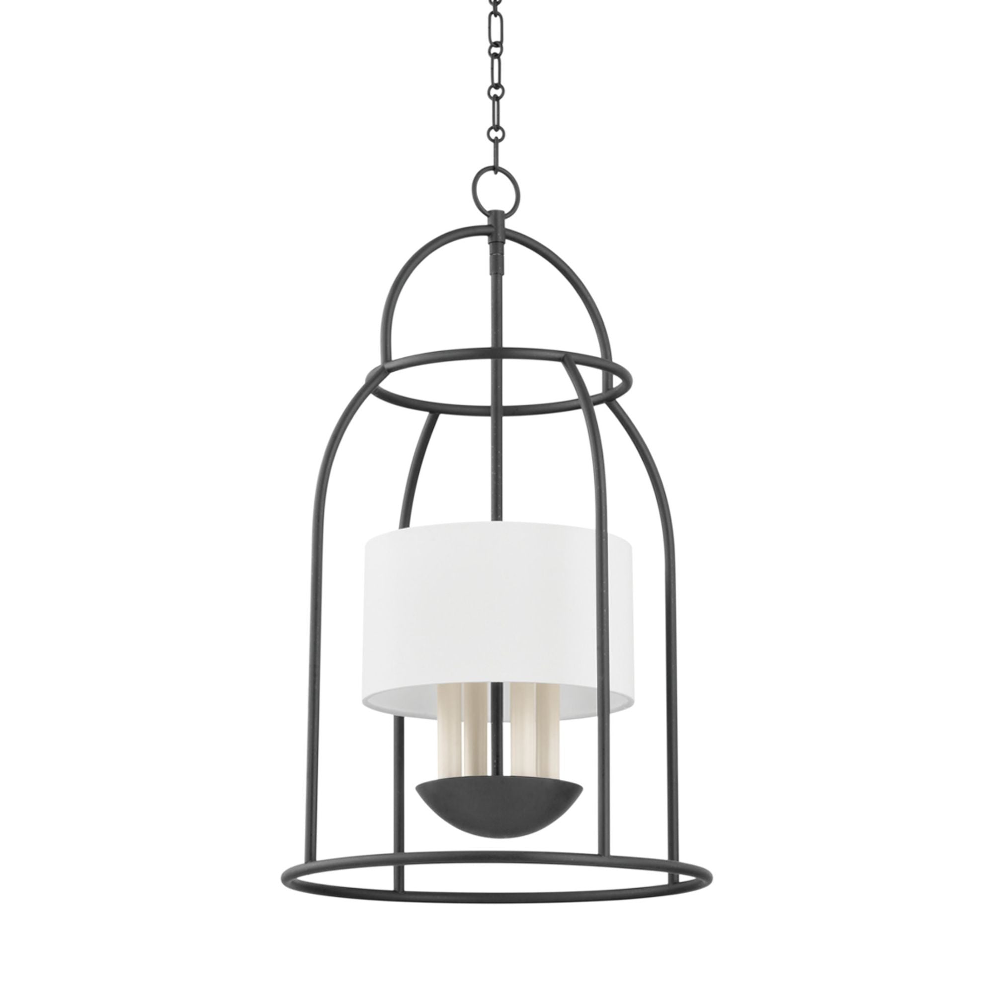 Delia 4-Light Lantern in Aged Iron 17W x 29.75H