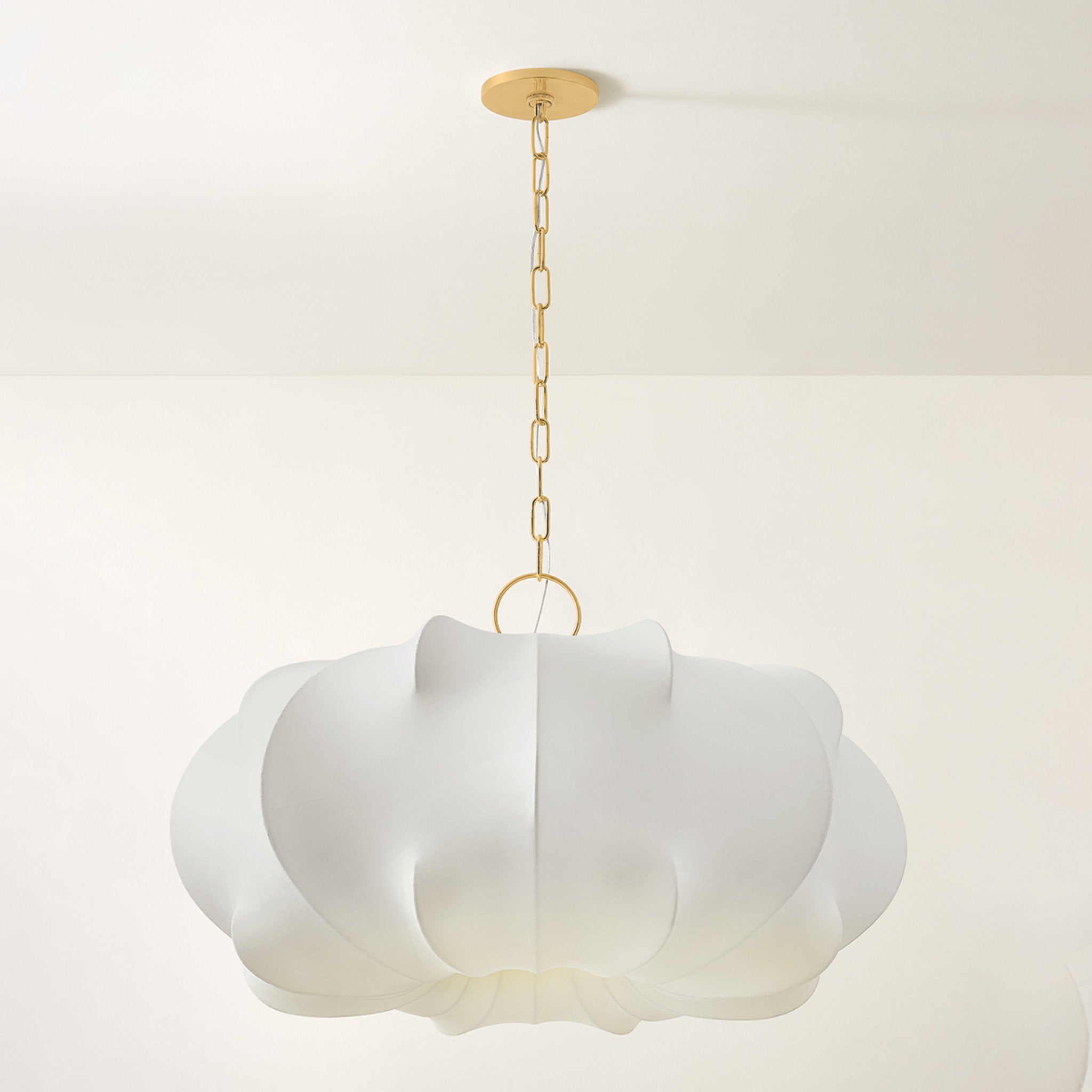 Keilah 1-Light Pendant in Aged Brass 36W x 21.25H