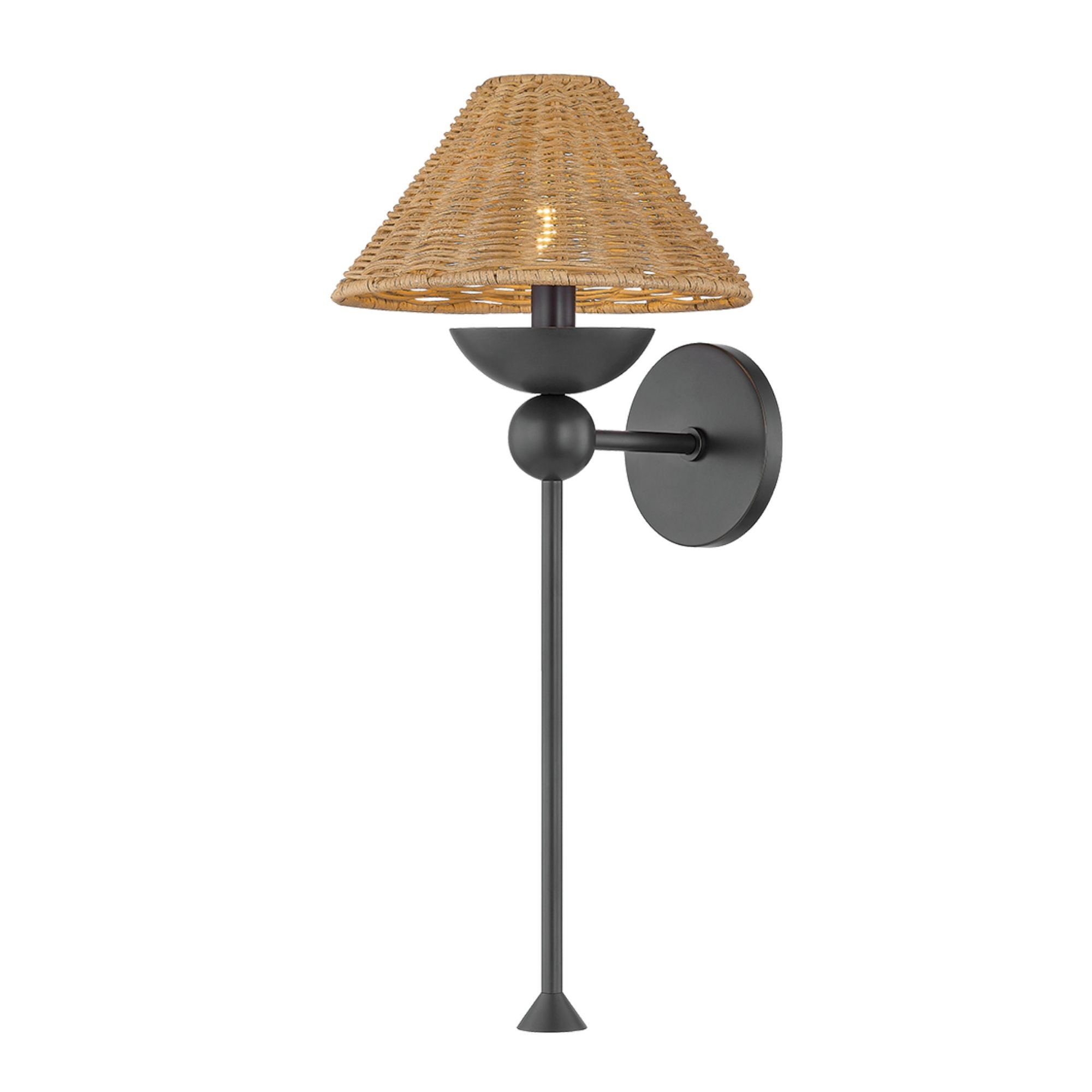 Perilla 1-Light Wall Sconce in Old Bronze by Dabito 9.5W x 21.25H