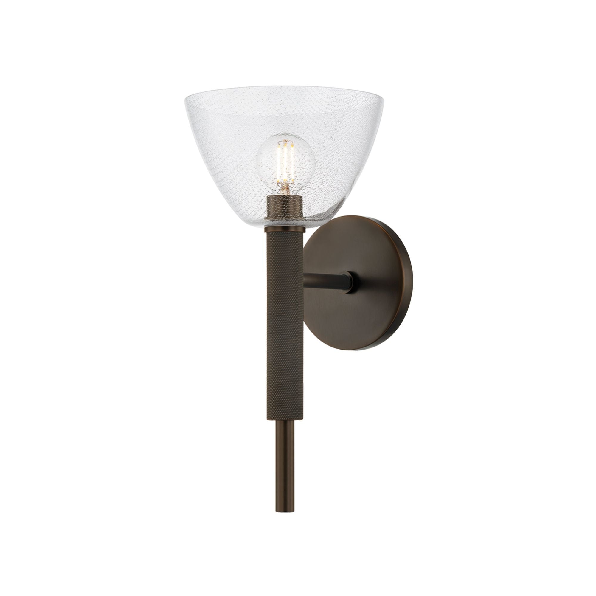 Caraway 1-Light Wall Sconce in True Bronze 6.75W x 13.25H