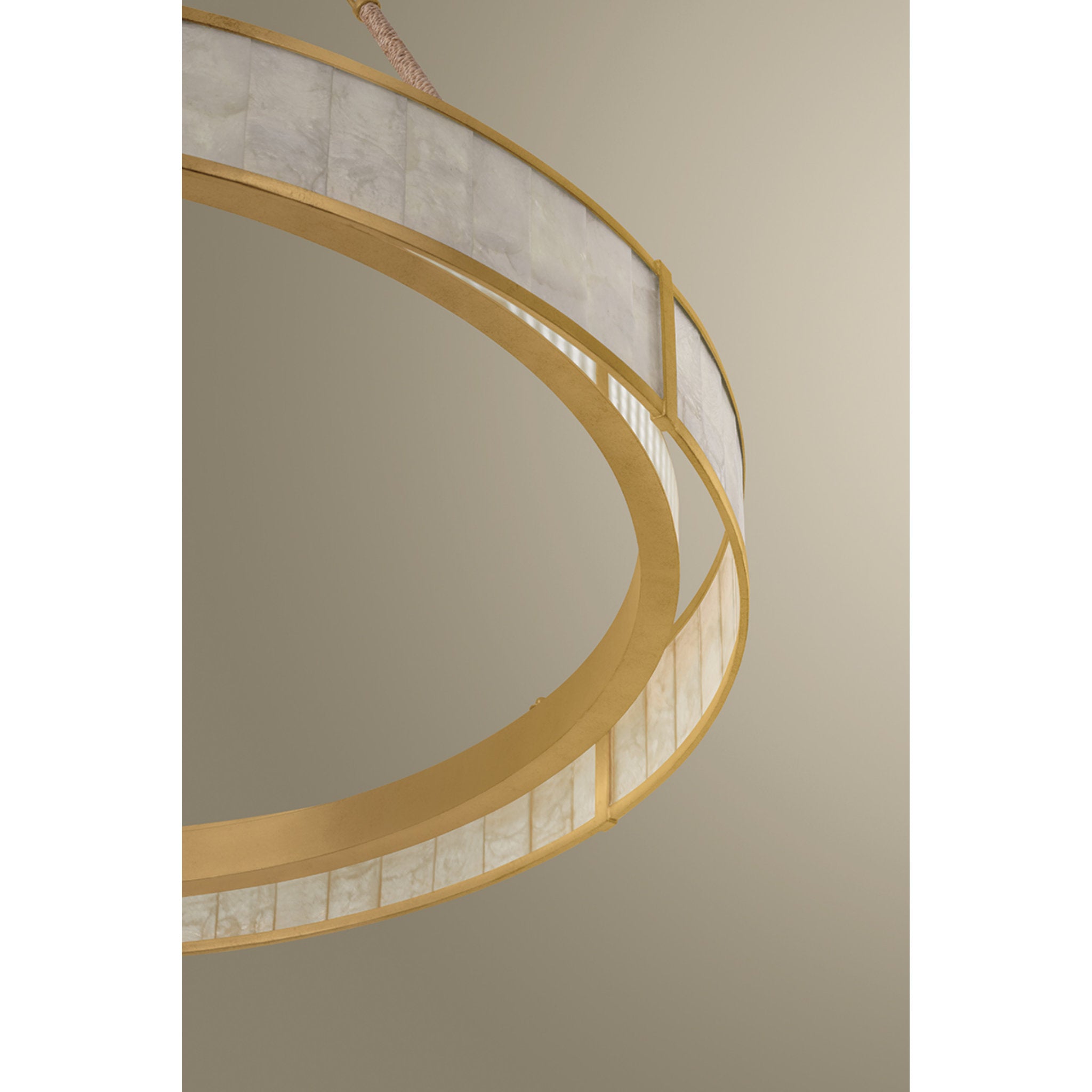 Halcott 1-Light Chandelier in Vintage Gold Leaf 42W x 5H