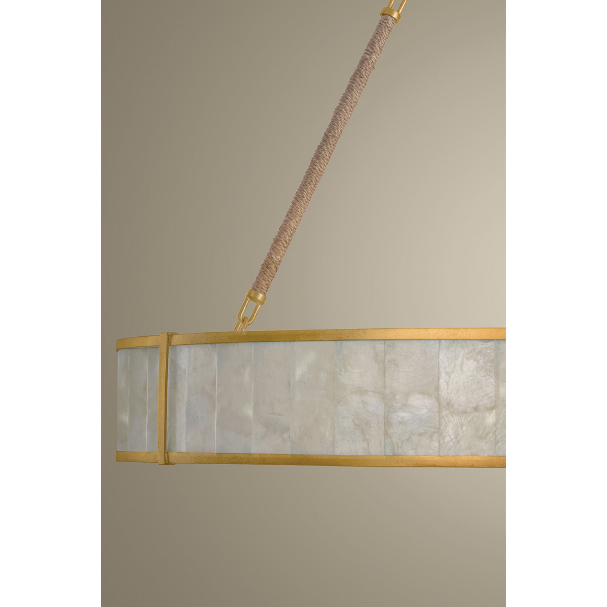 Halcott 1-Light Chandelier in Vintage Gold Leaf 42W x 5H