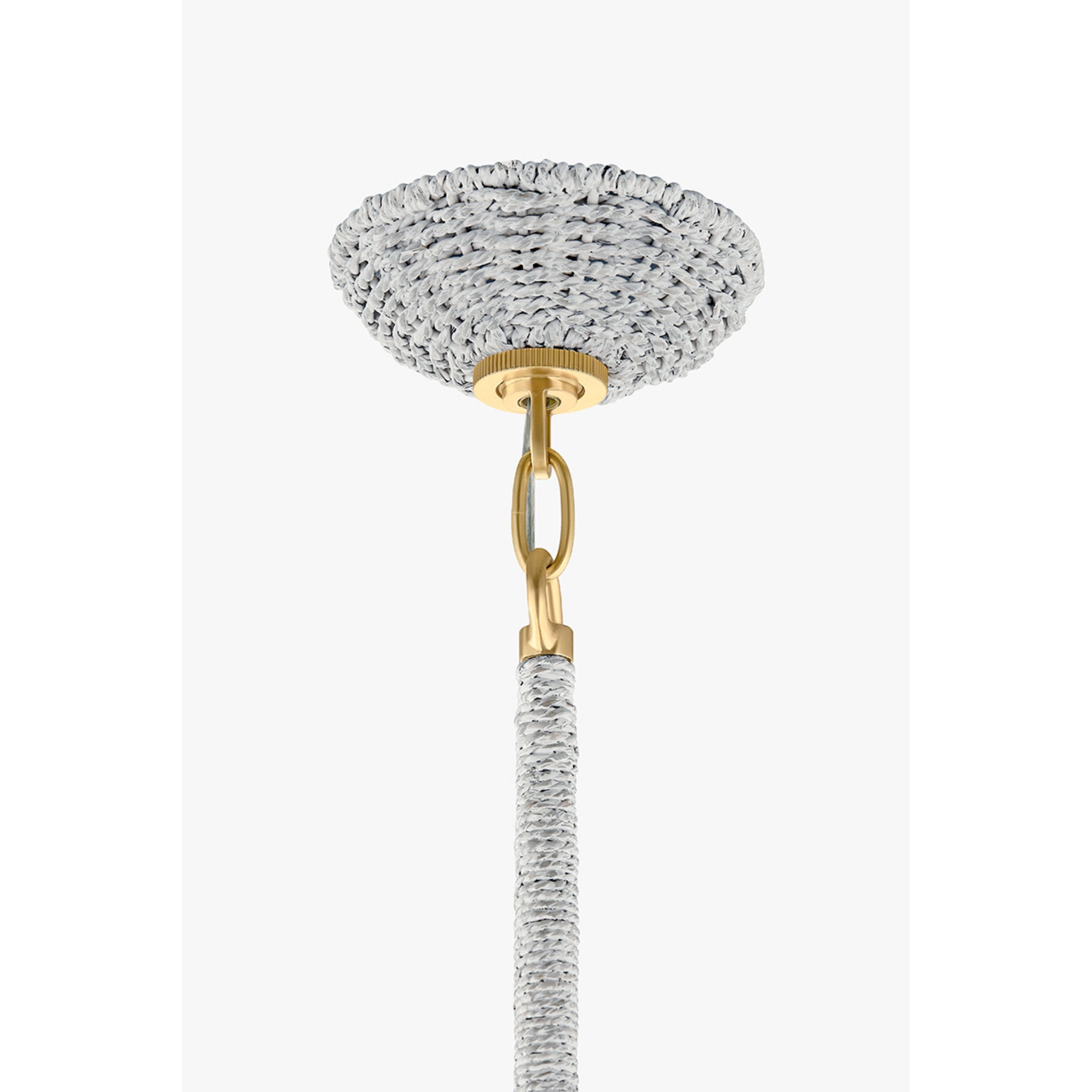 Hampstead 1-Light Pendant in Aged Brass 20W x 17.75H