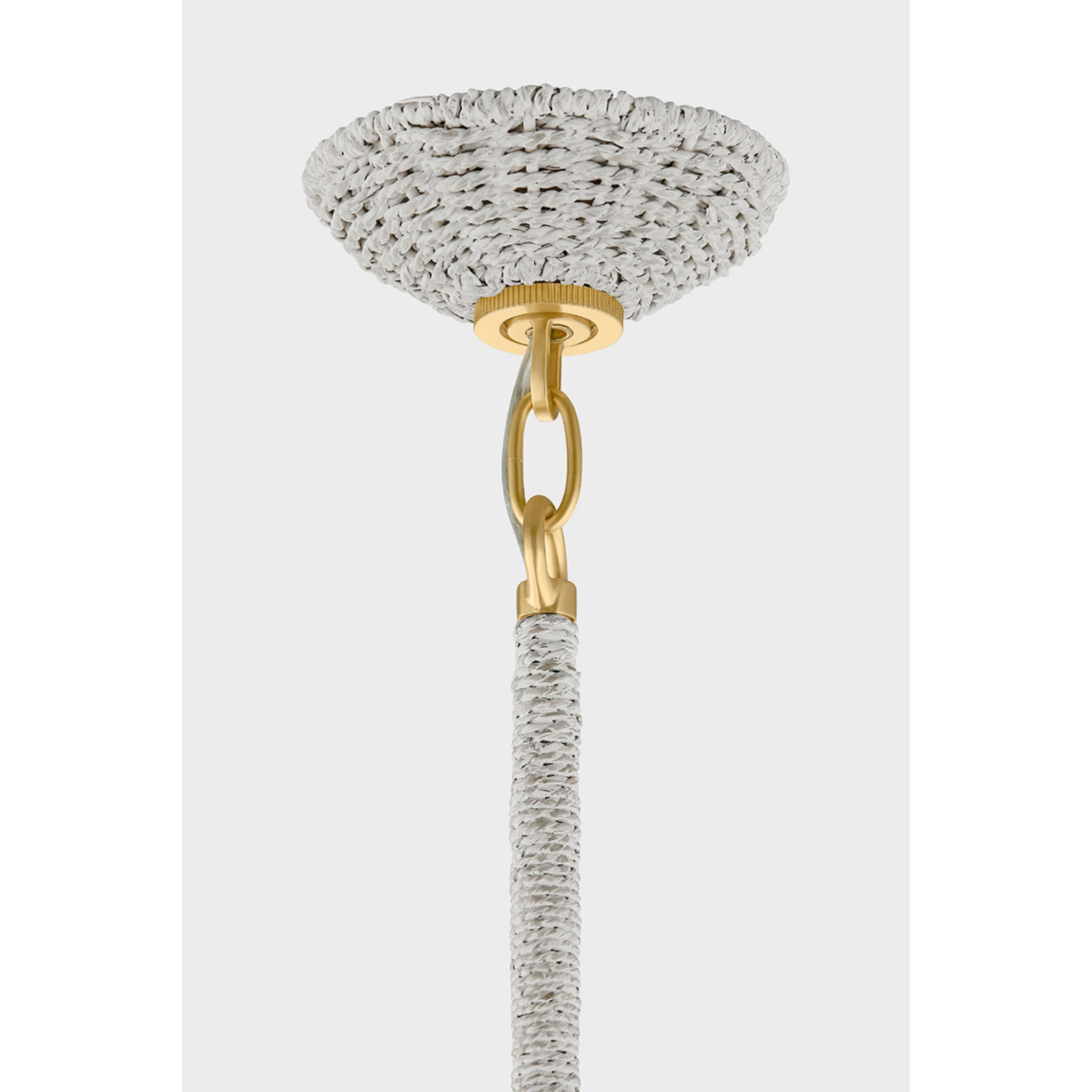 Hampstead 1-Light Pendant in Aged Brass 28W x 24.25H