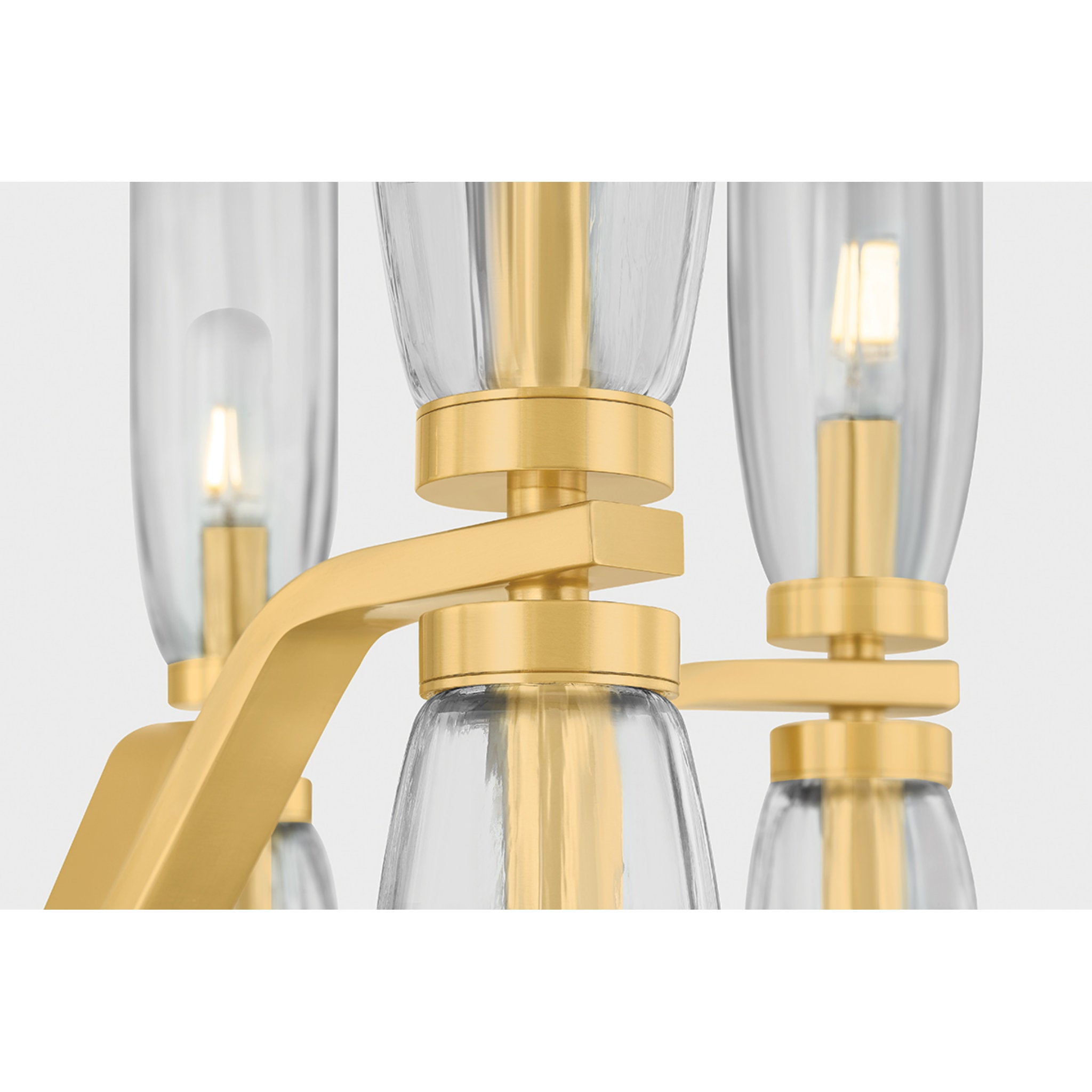 Harpswell 12-Light Chandelier in Aged Brass 25W x 28.25H