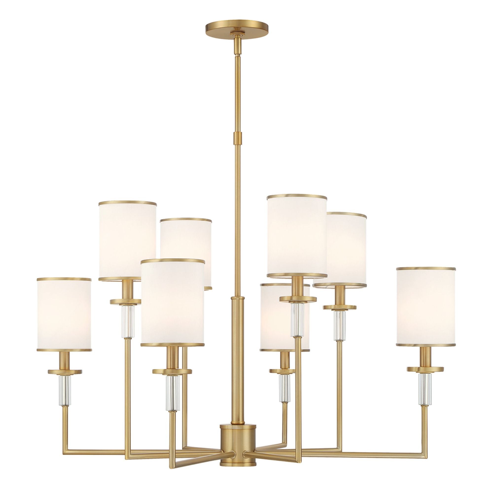 Hatfield 33.25'' Vibrant Gold Chandelier Gold 33.25"W x 26"H x 33.25"D