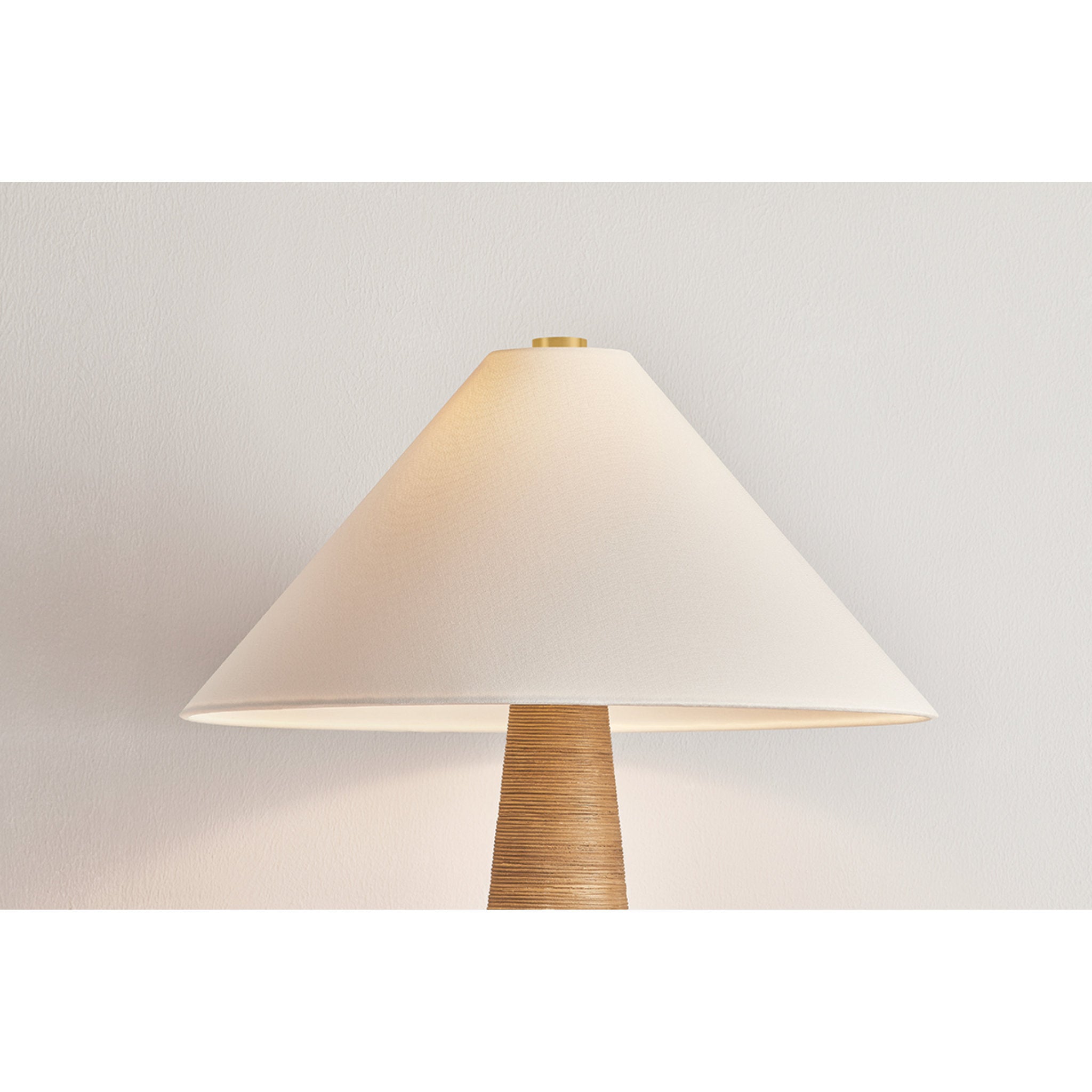 Haviland 1-Light Table Lamp in Aged Brass 21W x 31.25H