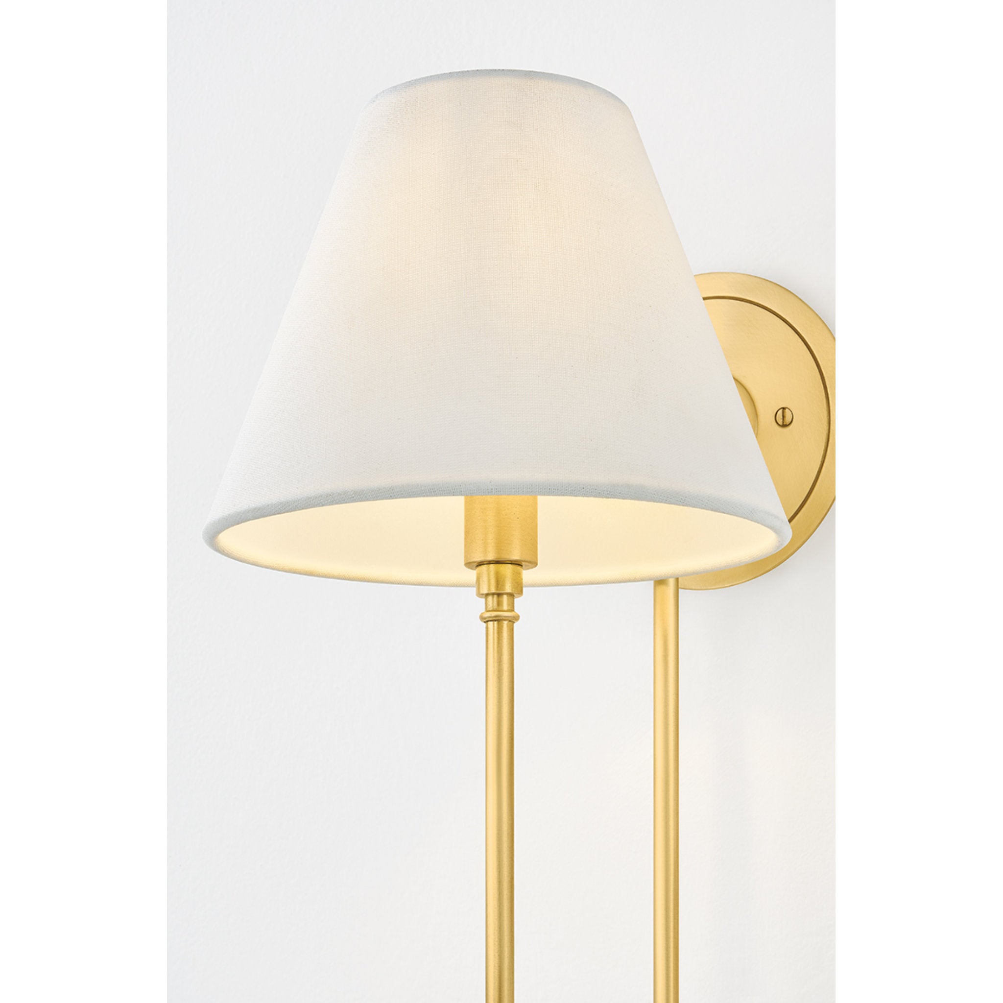 Hawthorne 1-Light Wall Sconce in Aged Brass by Mark D. Sikes 7.75W x 15H
