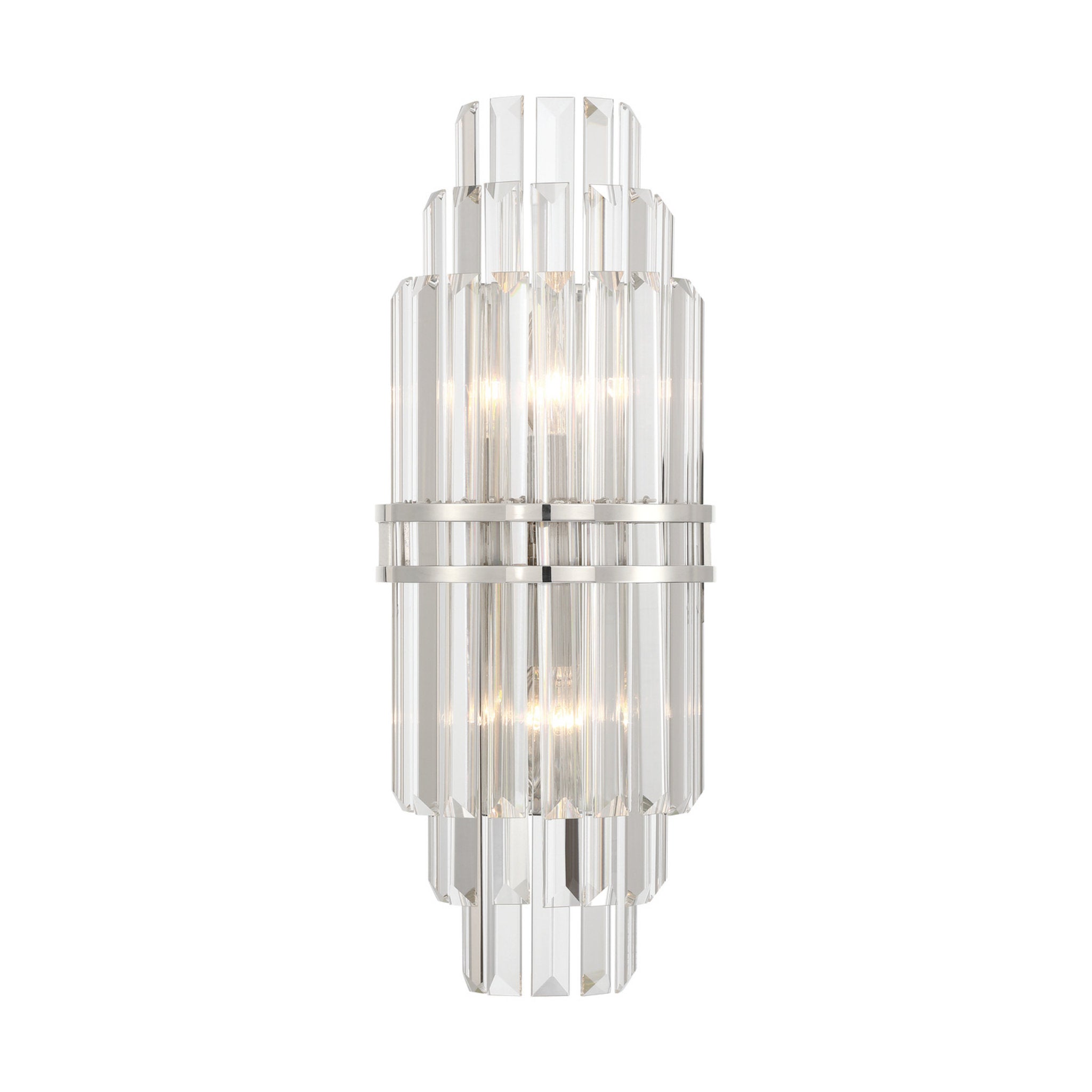 Hayes 7.5'' Polished Nickel Sconce Silver 7.5"W x 20"H x 4.75"D