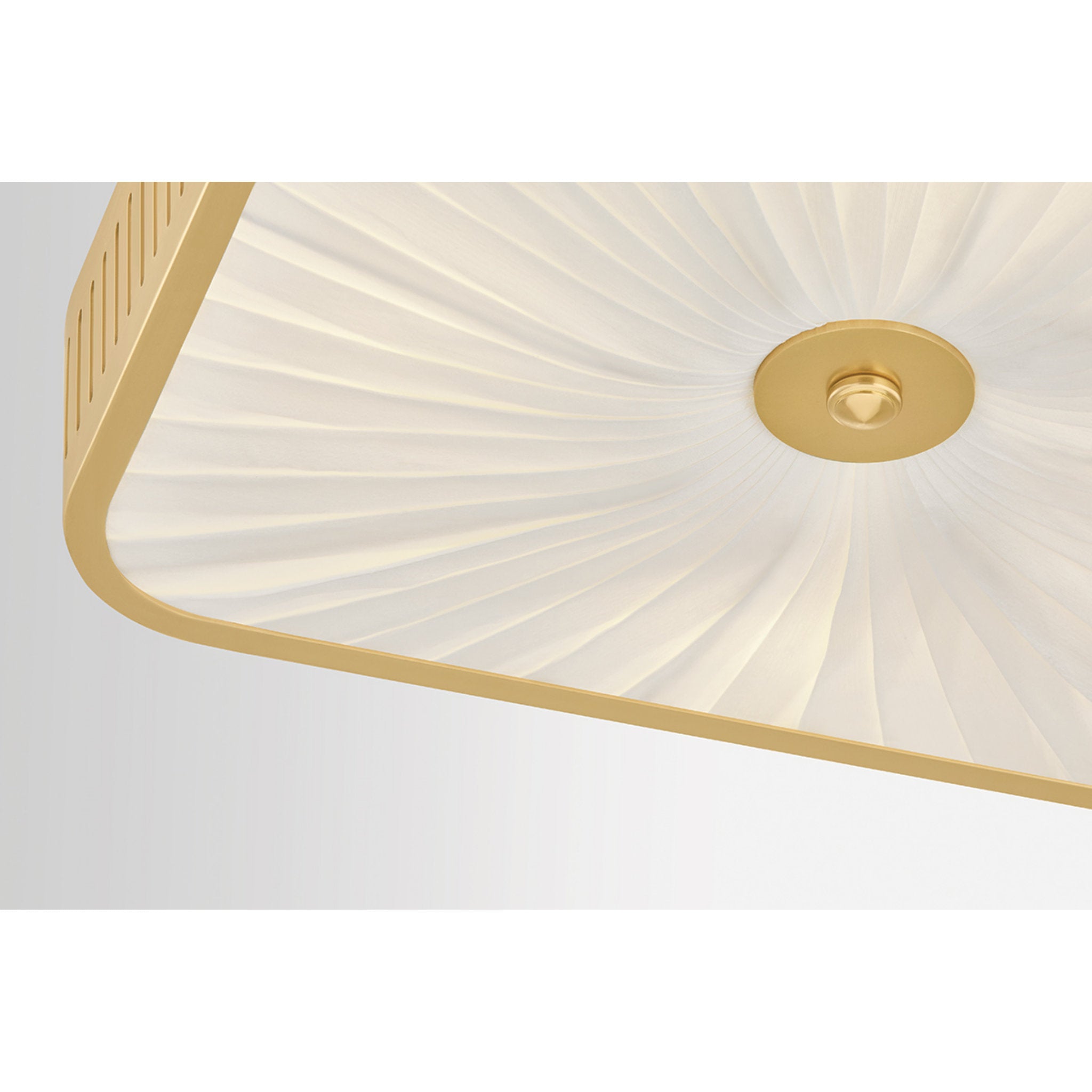 Henri 4-Light Semi Flush in Aged Brass by Augusta Hoffman 14.5L x 14.5W x 4.75H