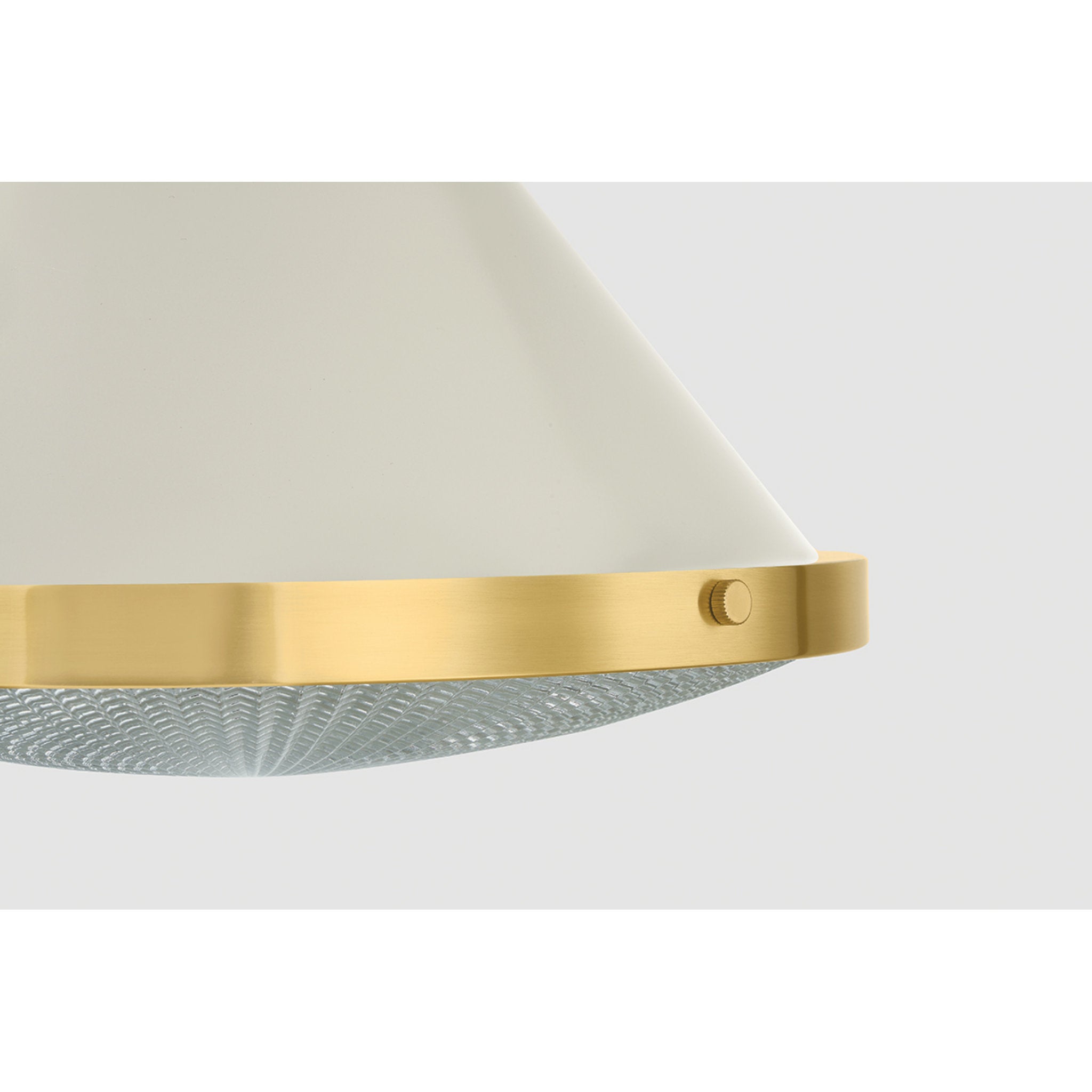 Highclere 1-Light Flush Mount in Aged Brass by Mark D. Sikes 12.75W x 9.75H (MDS2402-AGB/OW)