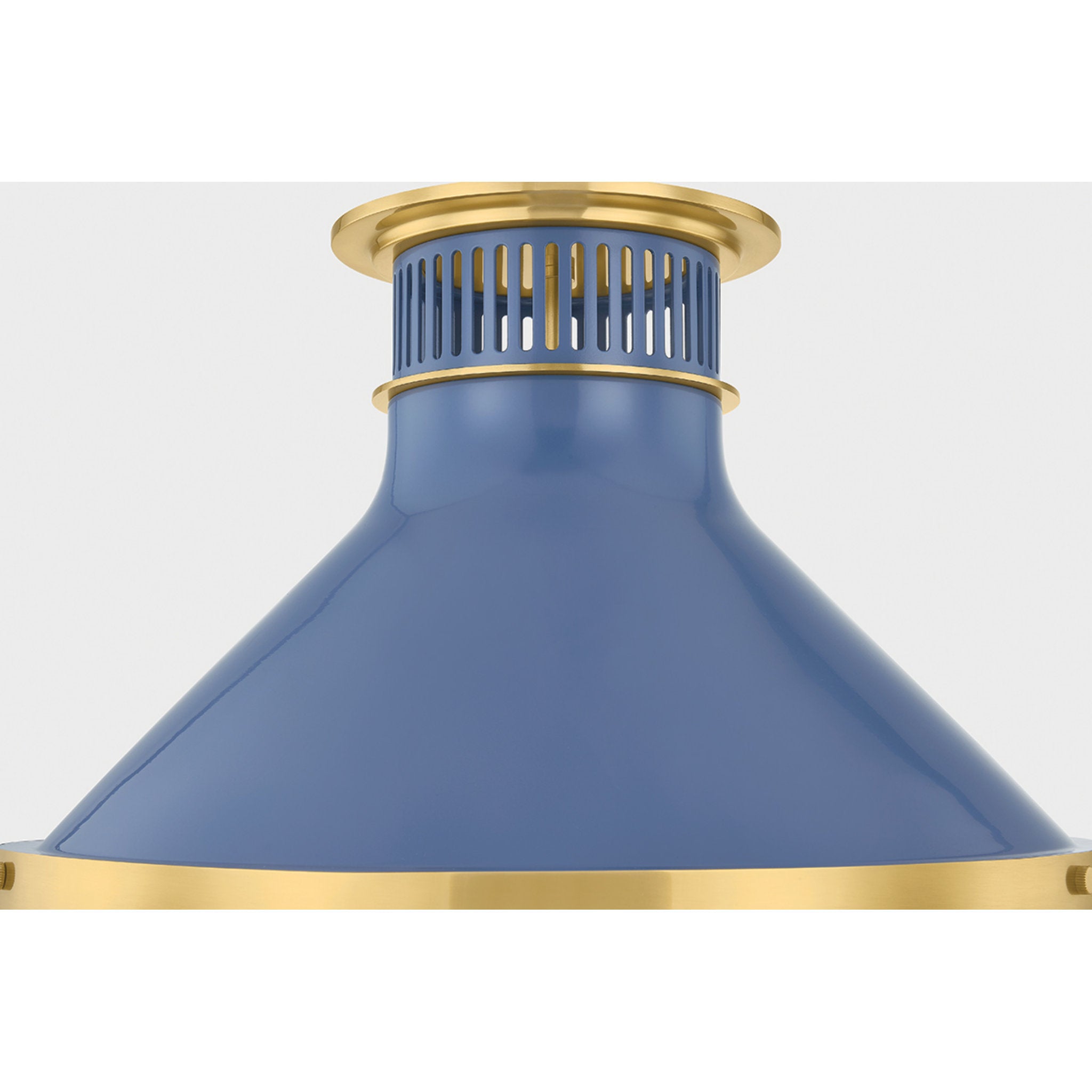 Highclere 1-Light Flush Mount in Aged Brass by Mark D. Sikes 17.75W x 12.25H (MDS2403-AGB/FBL)