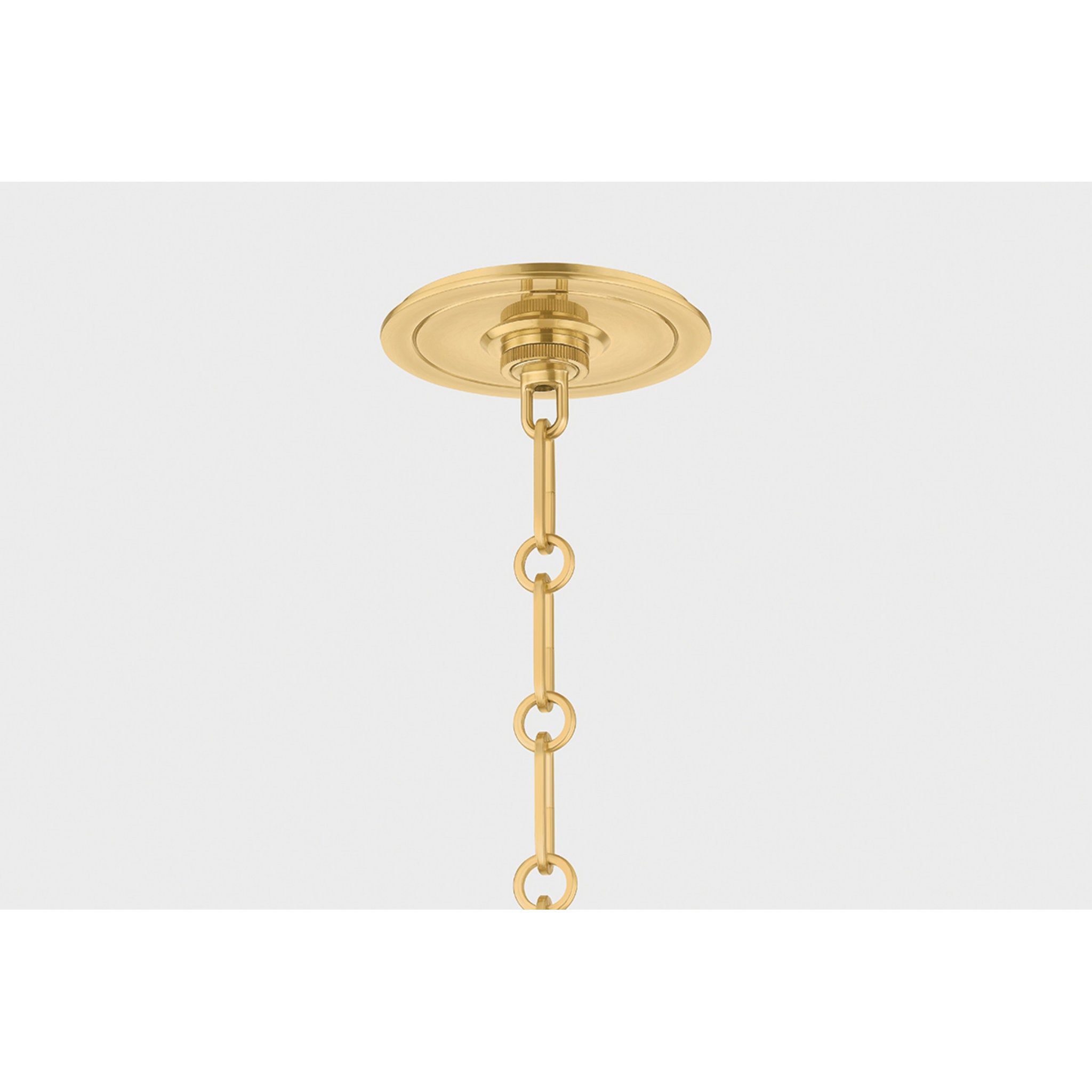 Highclere 1-Light Pendant in Aged Brass by Mark D. Sikes 12.75W x 12H (MDS2404-AGB/FBL)
