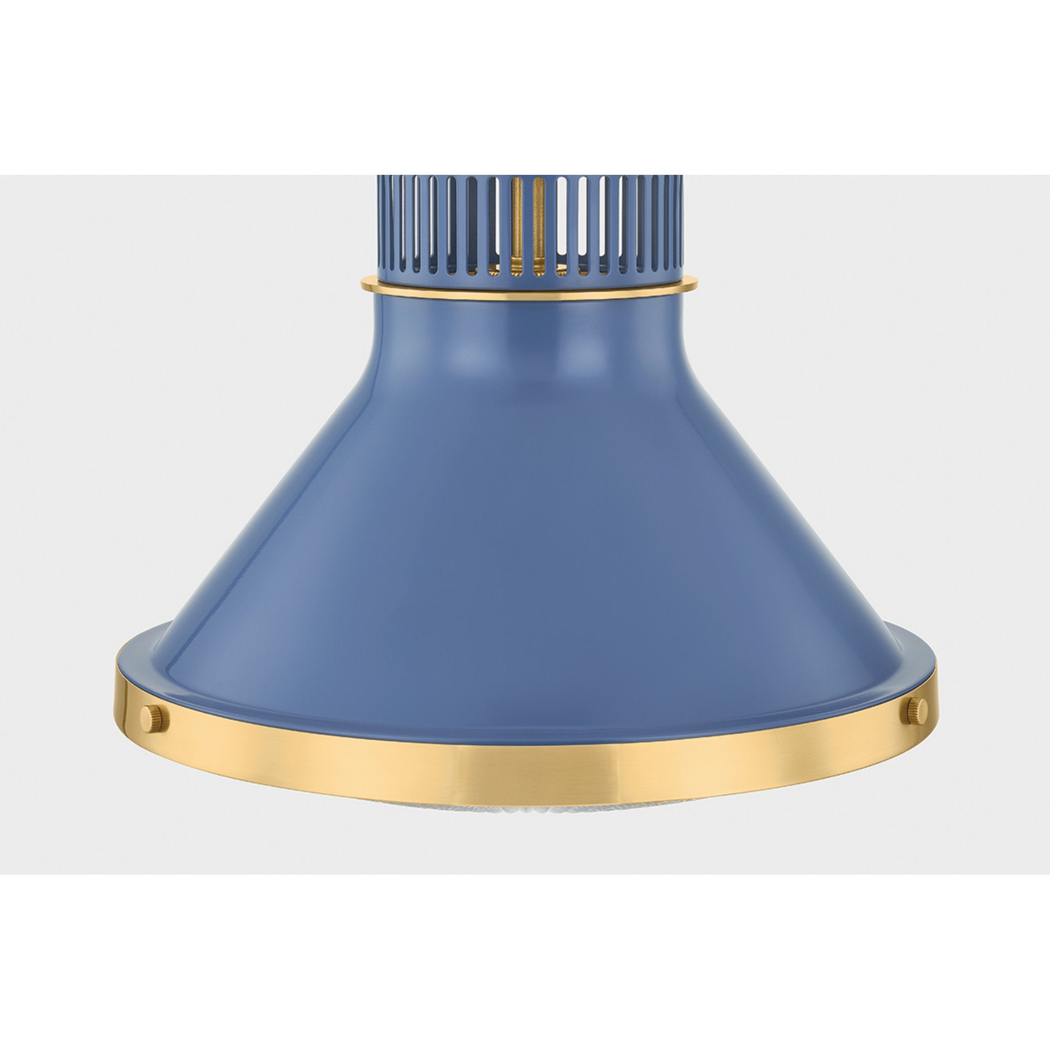 Highclere 1-Light Pendant in Aged Brass by Mark D. Sikes 12.75W x 12H (MDS2404-AGB/FBL)