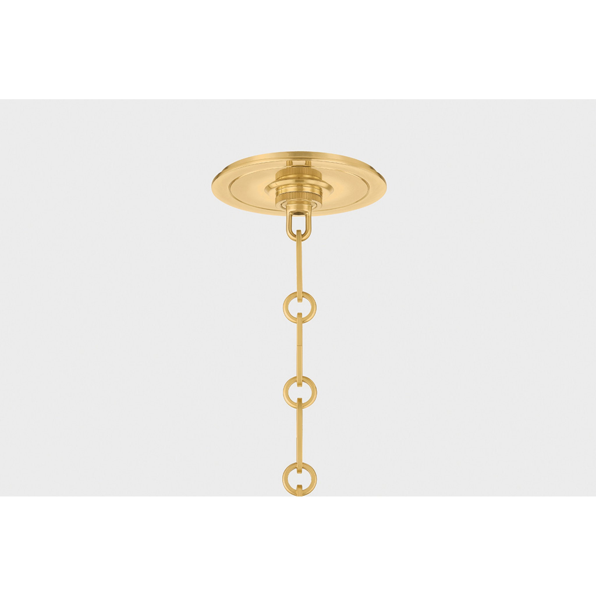 Highclere 1-Light Pendant in Aged Brass by Mark D. Sikes 12.75W x 12H (MDS2404-AGB/OW)