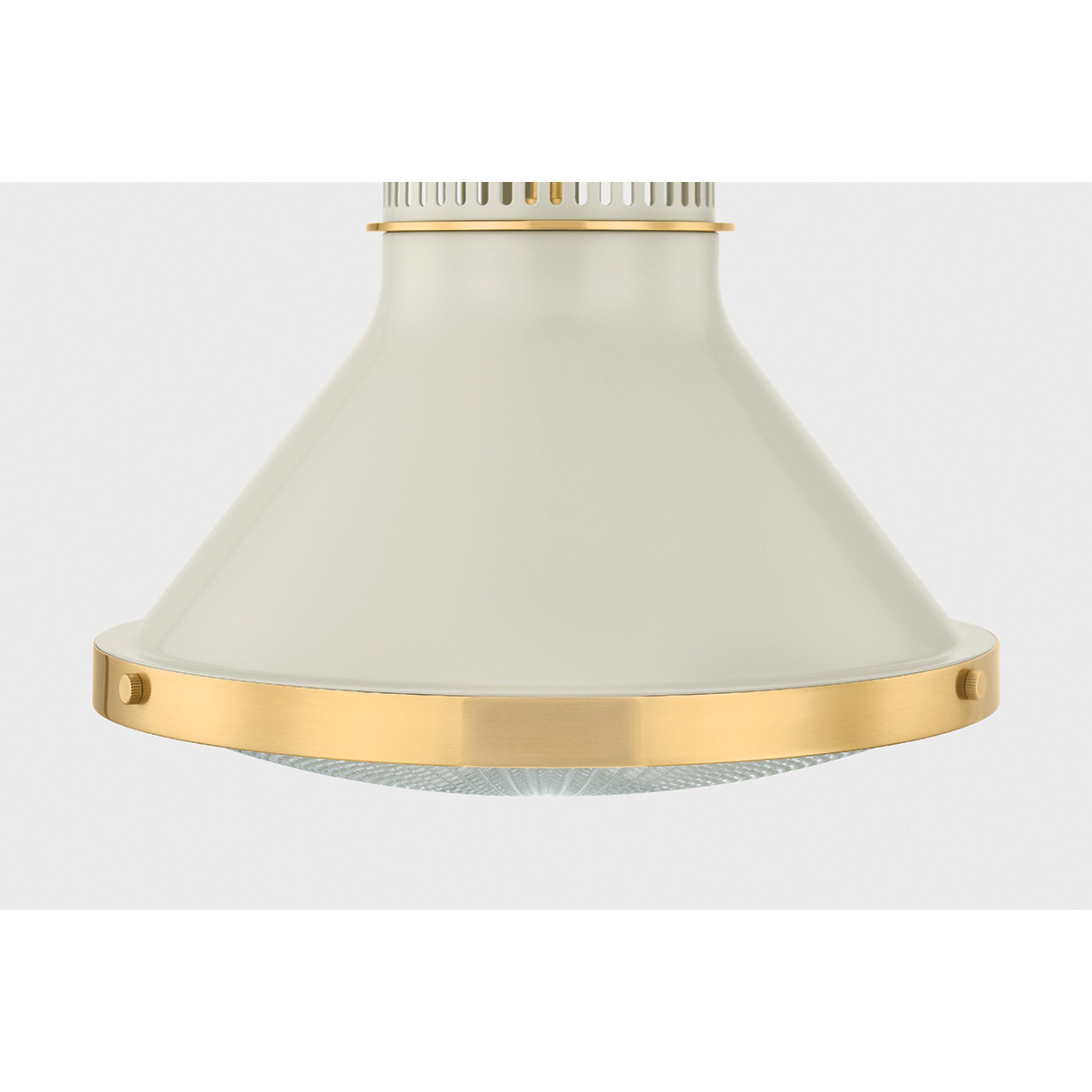 Highclere 1-Light Pendant in Aged Brass by Mark D. Sikes 12.75W x 12H (MDS2404-AGB/OW)