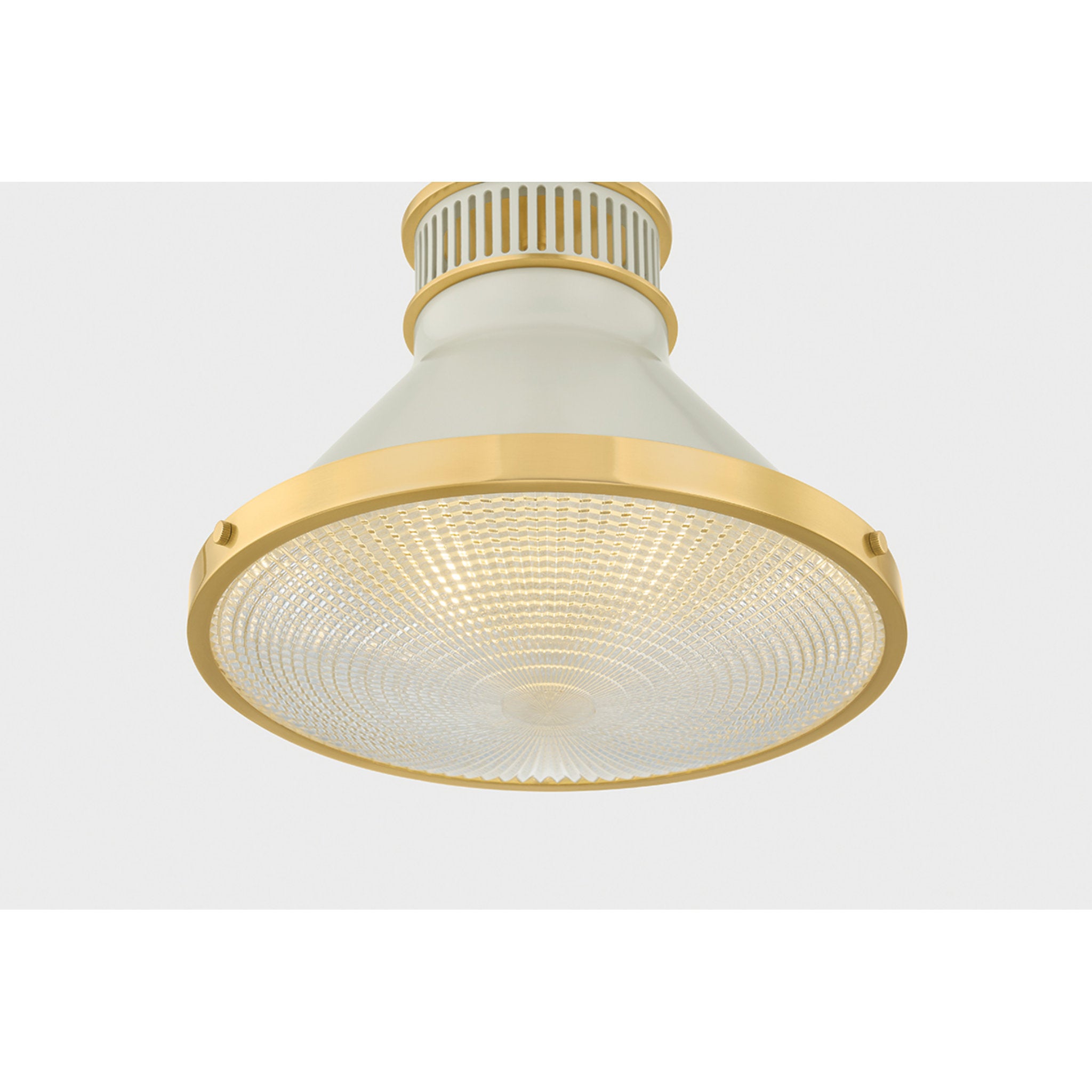 Highclere 1-Light Pendant in Aged Brass by Mark D. Sikes 12.75W x 12H (MDS2404-AGB/OW)