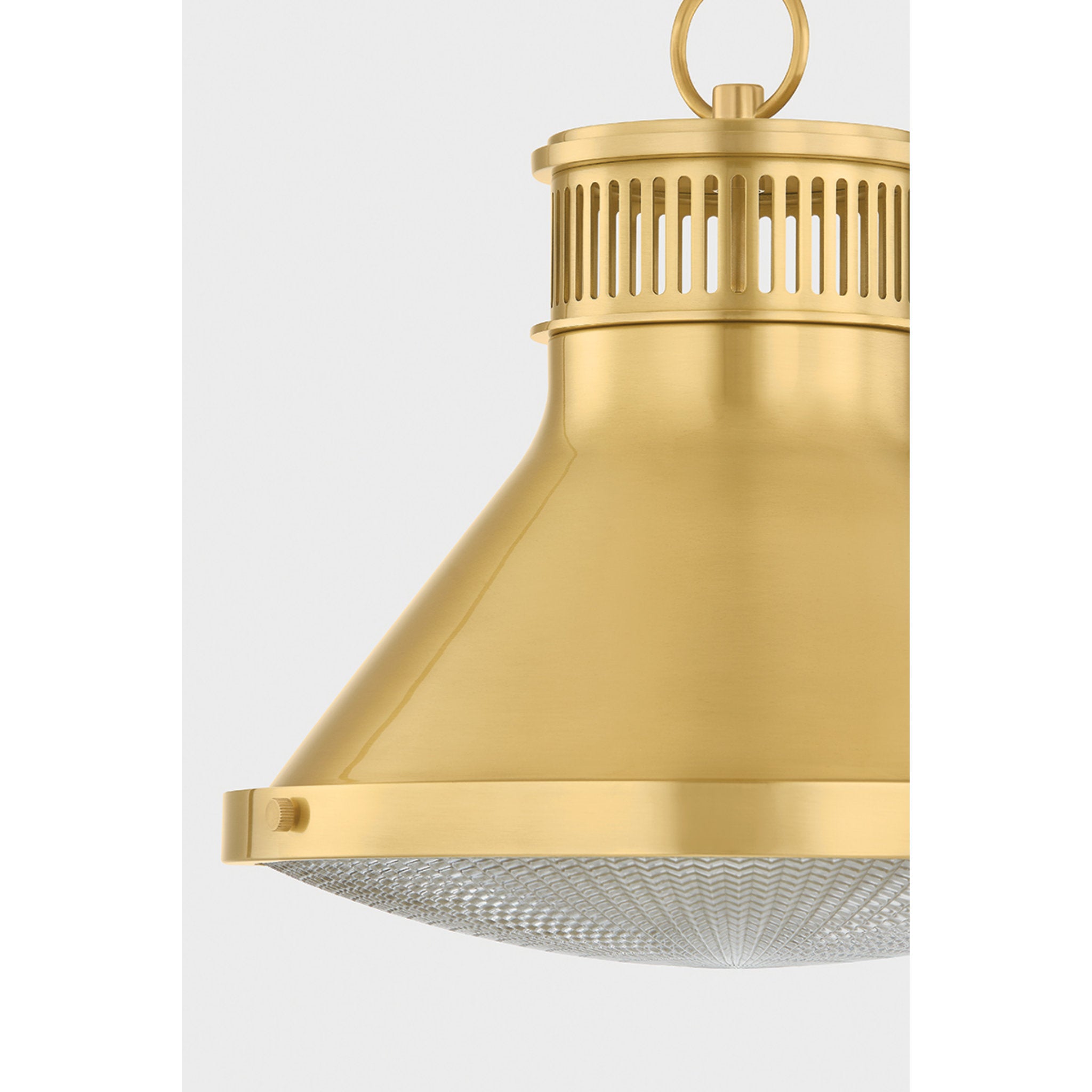 Highclere 1-Light Pendant in Aged Brass by Mark D. Sikes 17.75W x 14.5H (MDS2405-AGB)