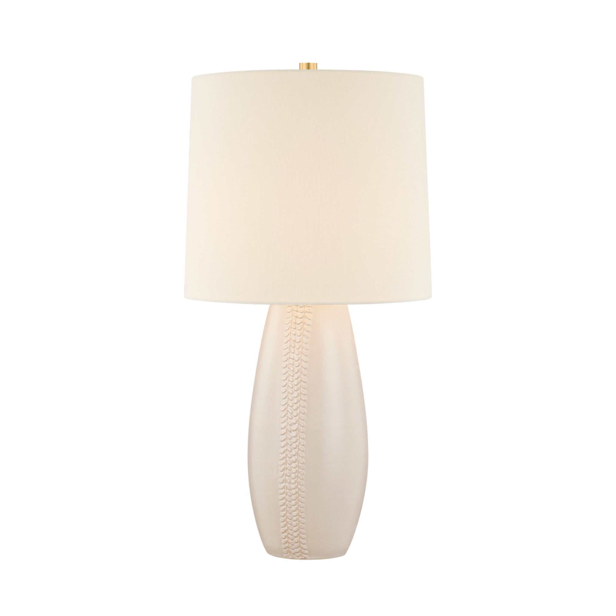 Shavani 1-Light Table Lamp in Aged Brass 14W x 26.5H