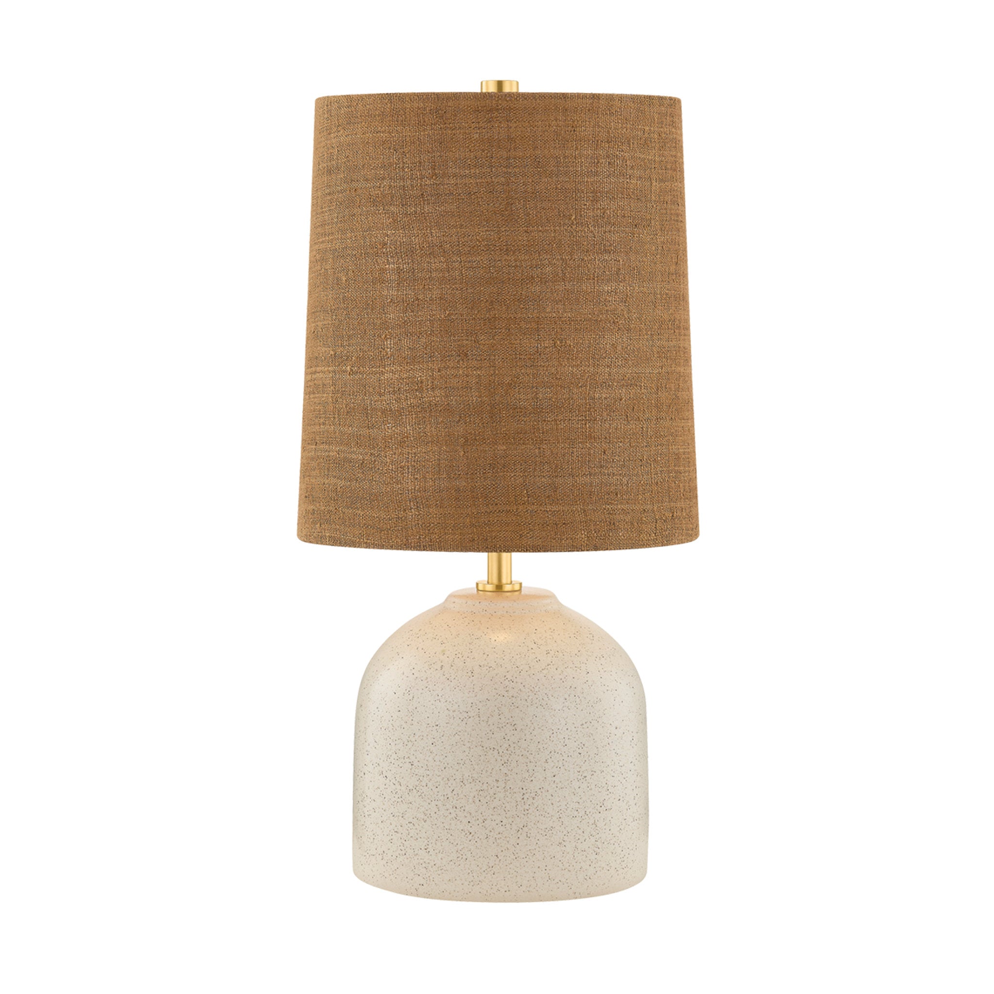 Gladys 1-Light Table Lamp in Aged Brass 10W x 20H