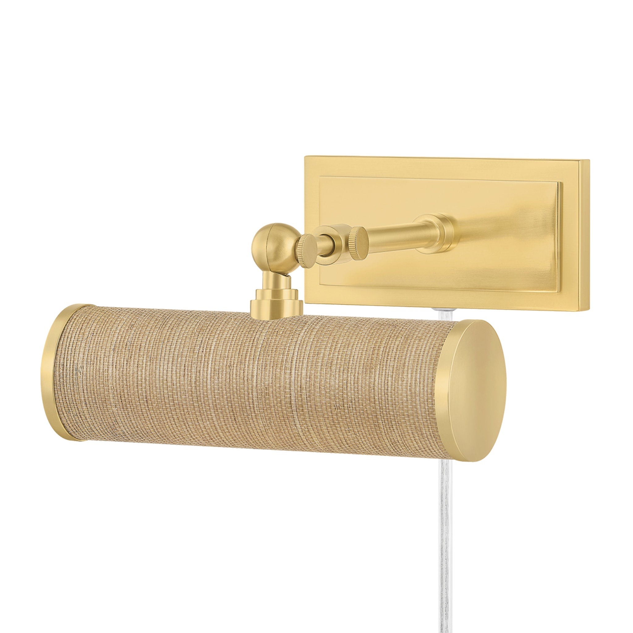 Holly 1-Light Picture Light in Aged Brass 8.25W x 4.75H (HL263201-AGB/GC)