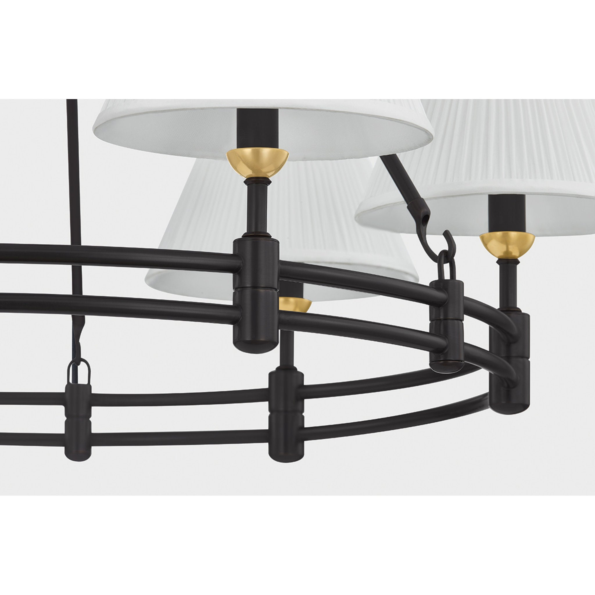 Howard 6-Light Chandelier in Aged Brass by Mark D. Sikes 32.75W x 23H (MDS1800-AGB/DB)