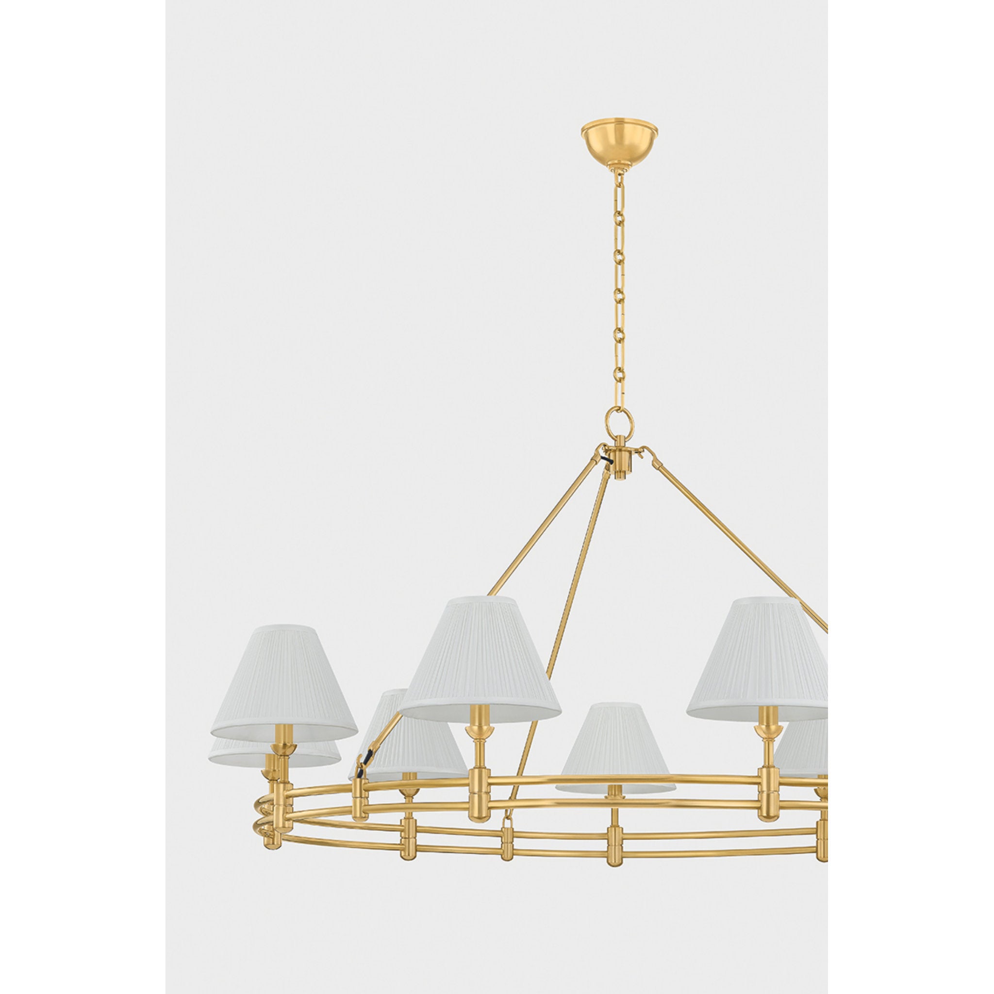 Howard 9-Light Chandelier in Aged Brass by Mark D. Sikes 50W x 26H (MDS1801-AGB)