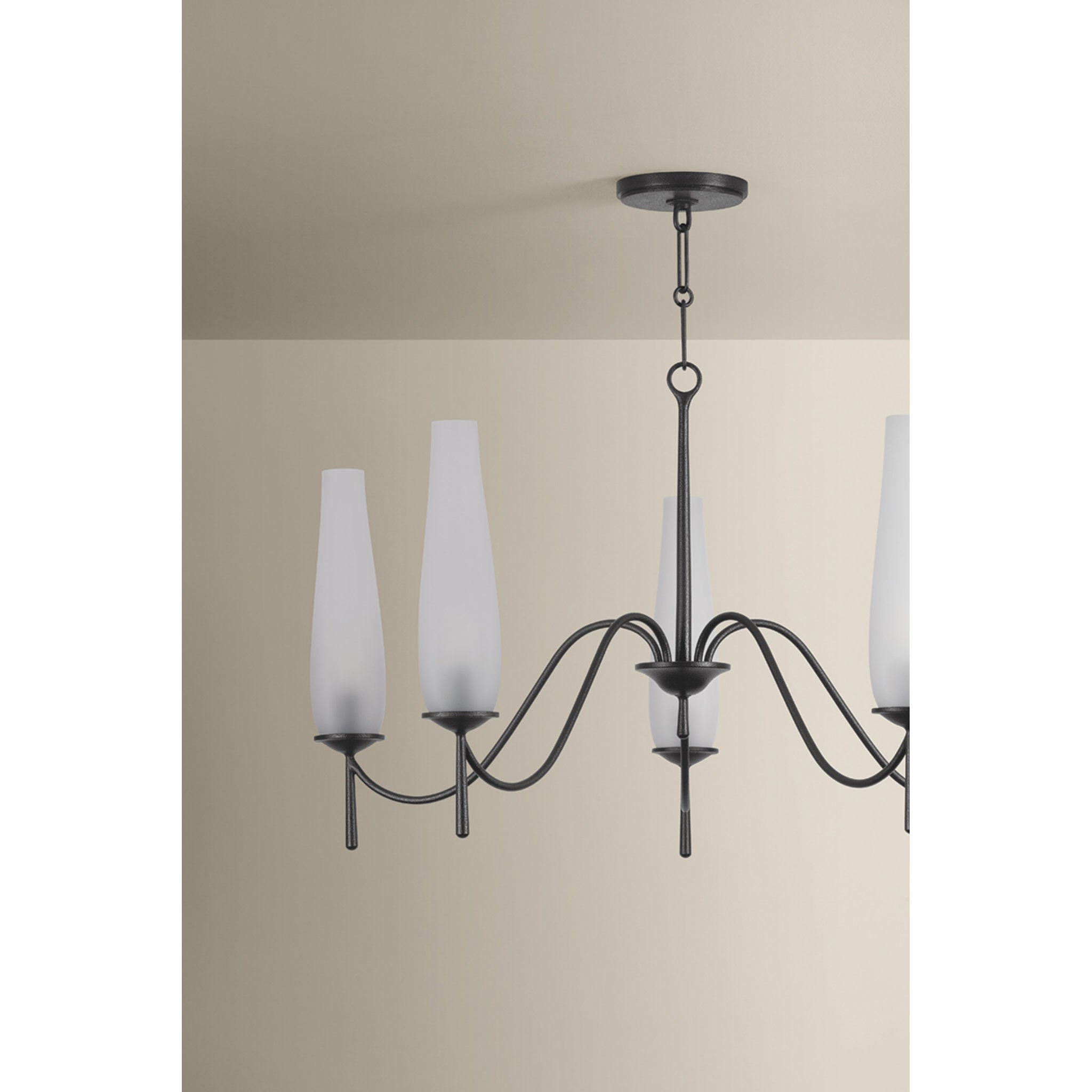 Legacy 5-Light Chandelier in Forged Iron by Lauren Liess 36W x 22H