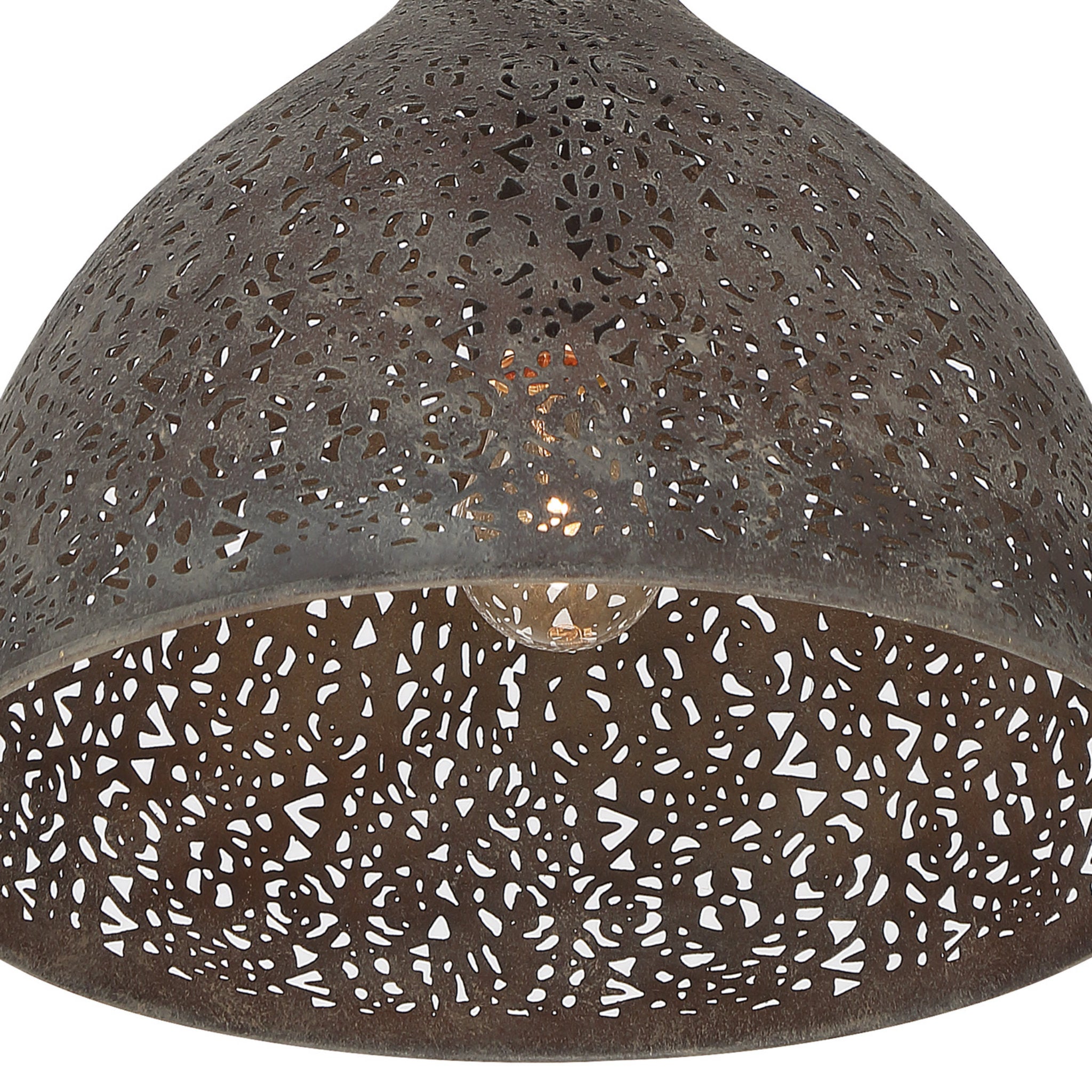 Jasmine 14'' Forged Bronze Semi Flush Mount Bronze 14"W x 14"H x 14"D