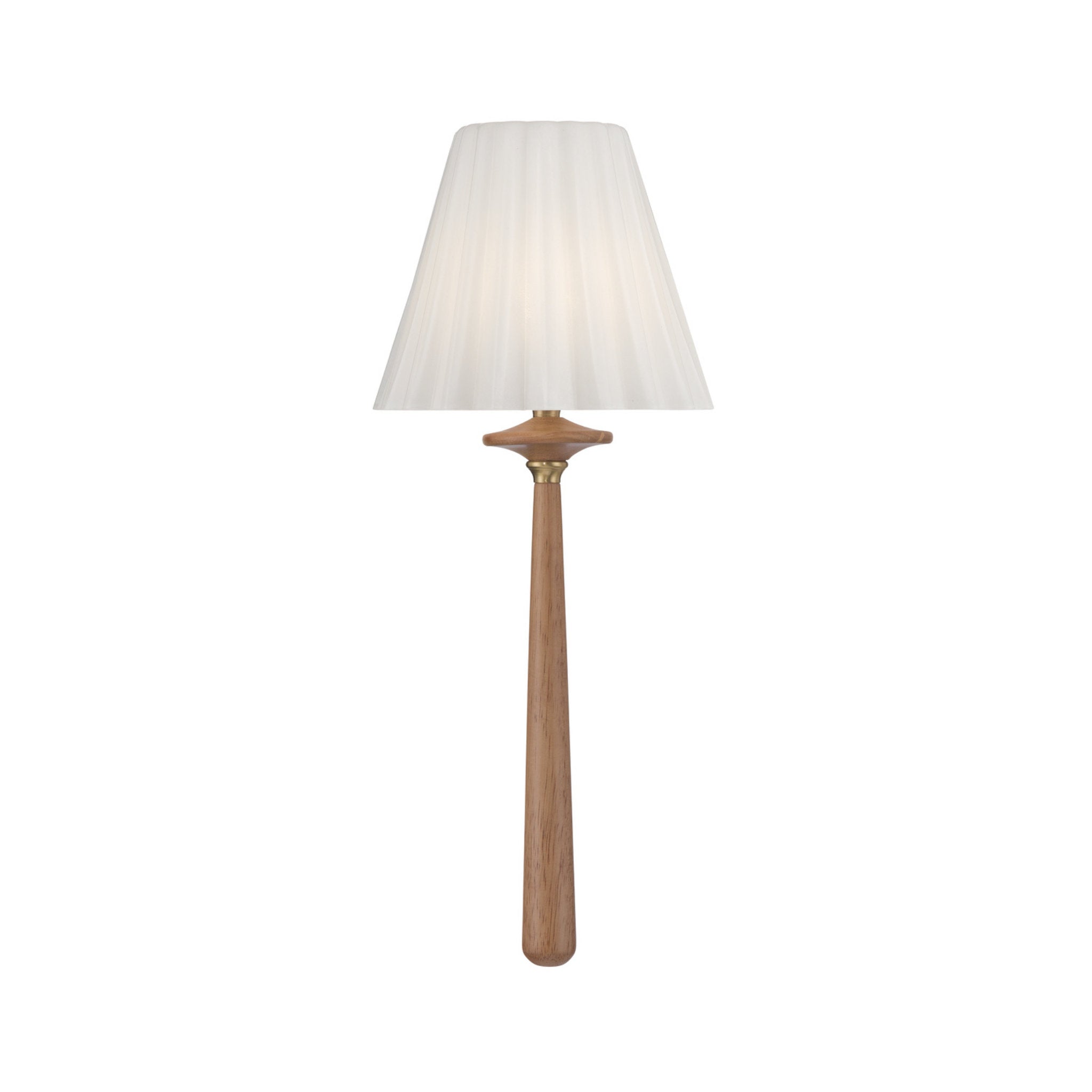 Jules 7.5'' LED Aged Brass + Wood Sconce Wood 7.5"W x 17.5"H x 4.75"D
