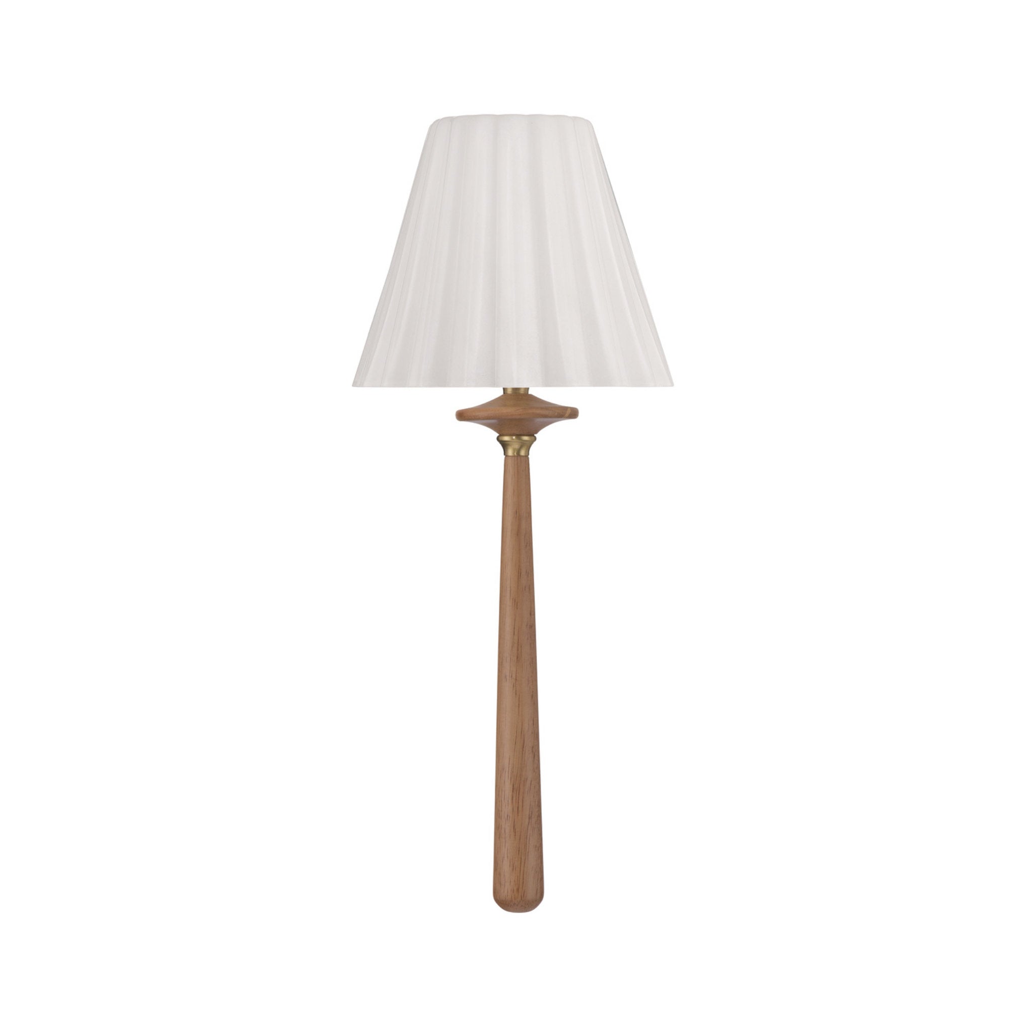 Jules 7.5'' LED Aged Brass + Wood Sconce Wood 7.5"W x 17.5"H x 4.75"D