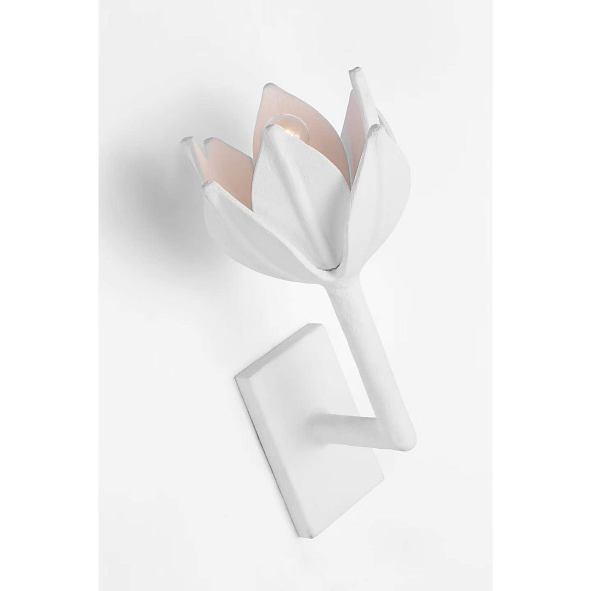 Julie Neill Alberto Small Sconce in Plaster White W5.75" x H11.5" x E6.5"