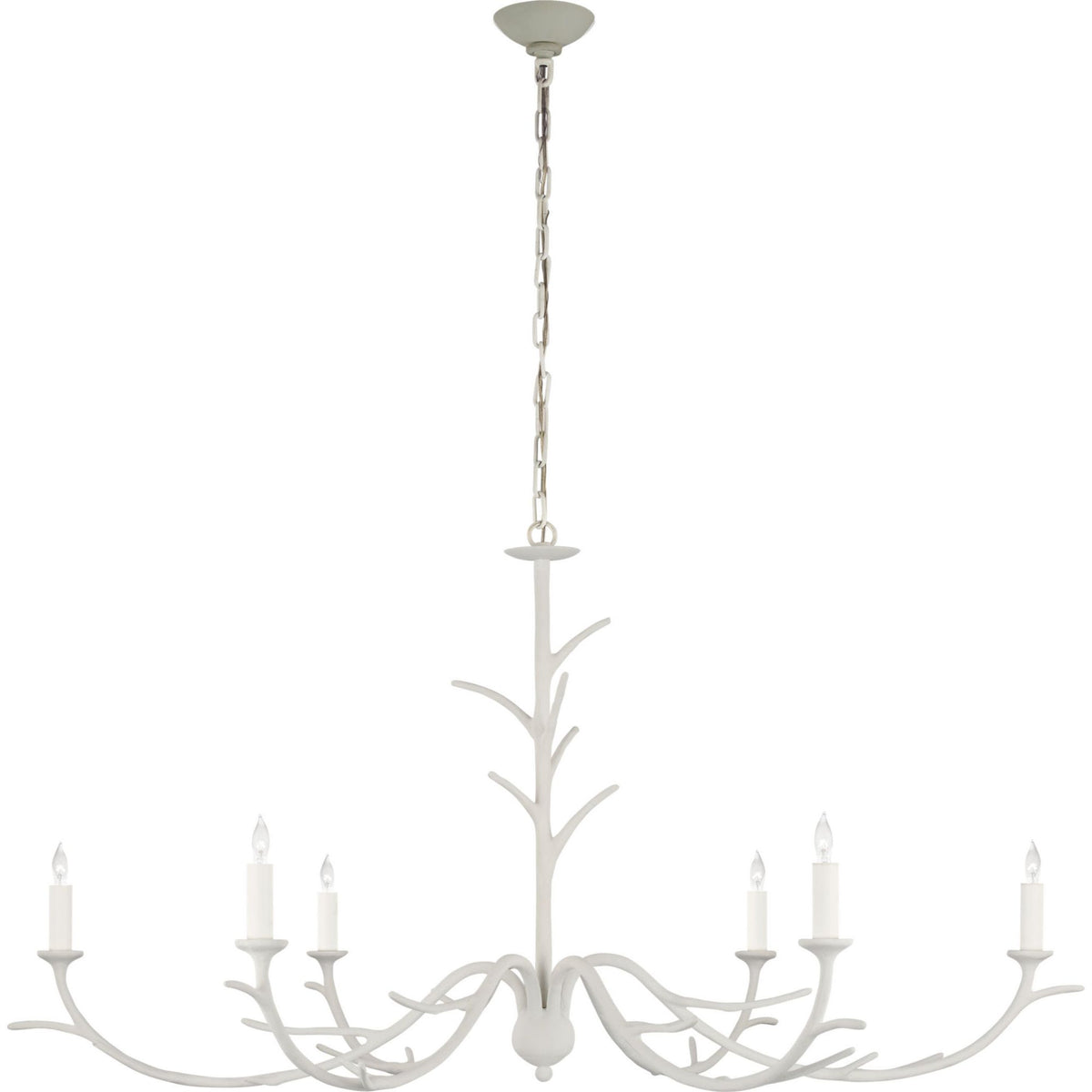 Julie Neill Iberia Large Chandelier in Plaster White W57" x H30"