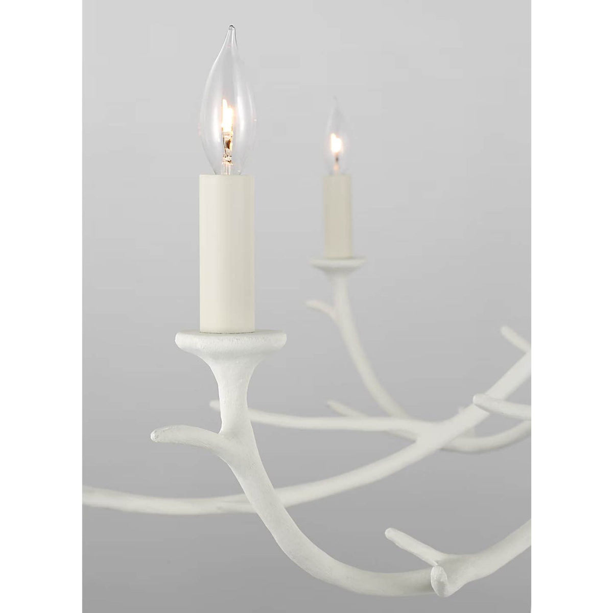 Julie Neill Iberia Large Chandelier in Plaster White W57" x H30"