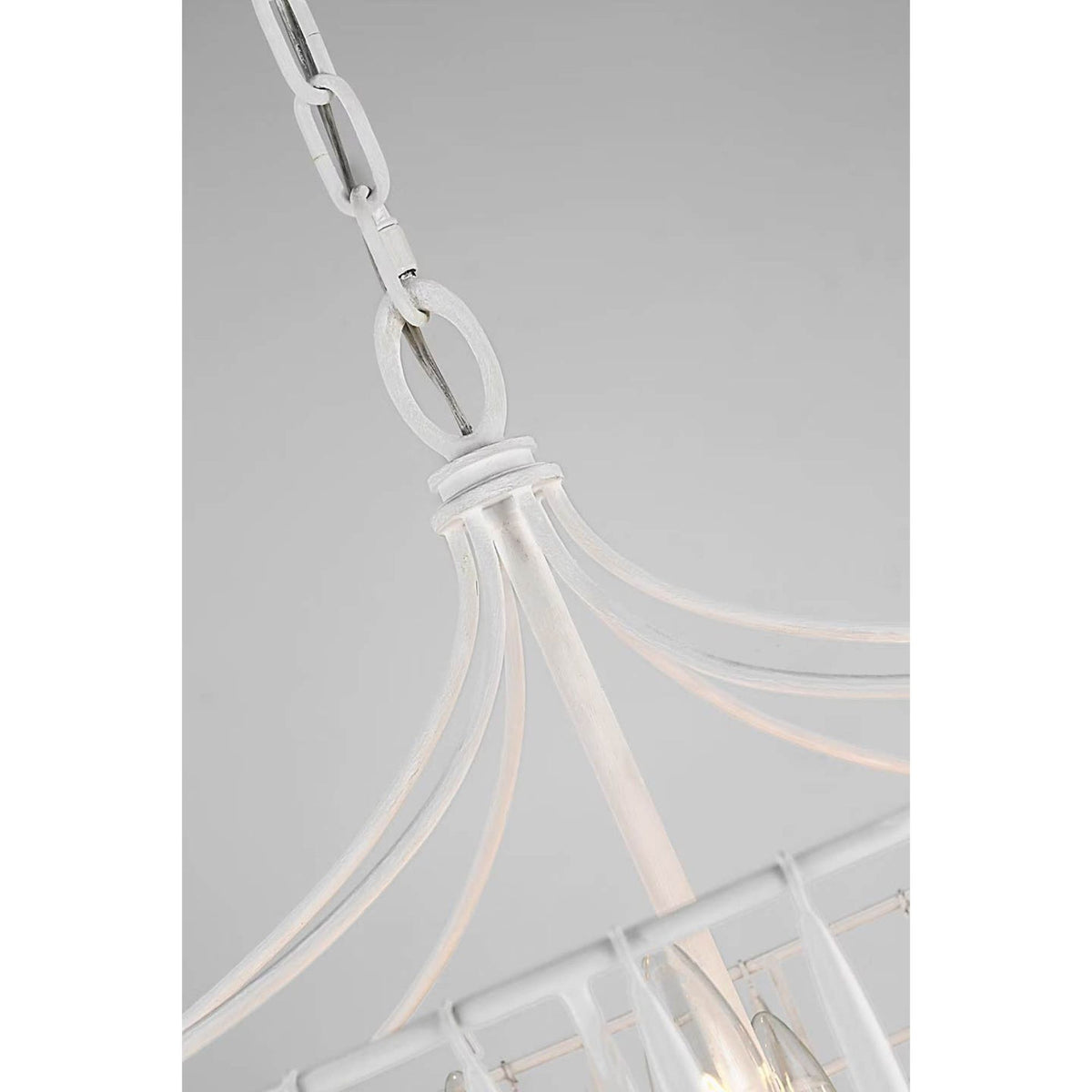 Julie Neill Vacarro Medium Chandelier in Plaster White W30.5" x H26.75"