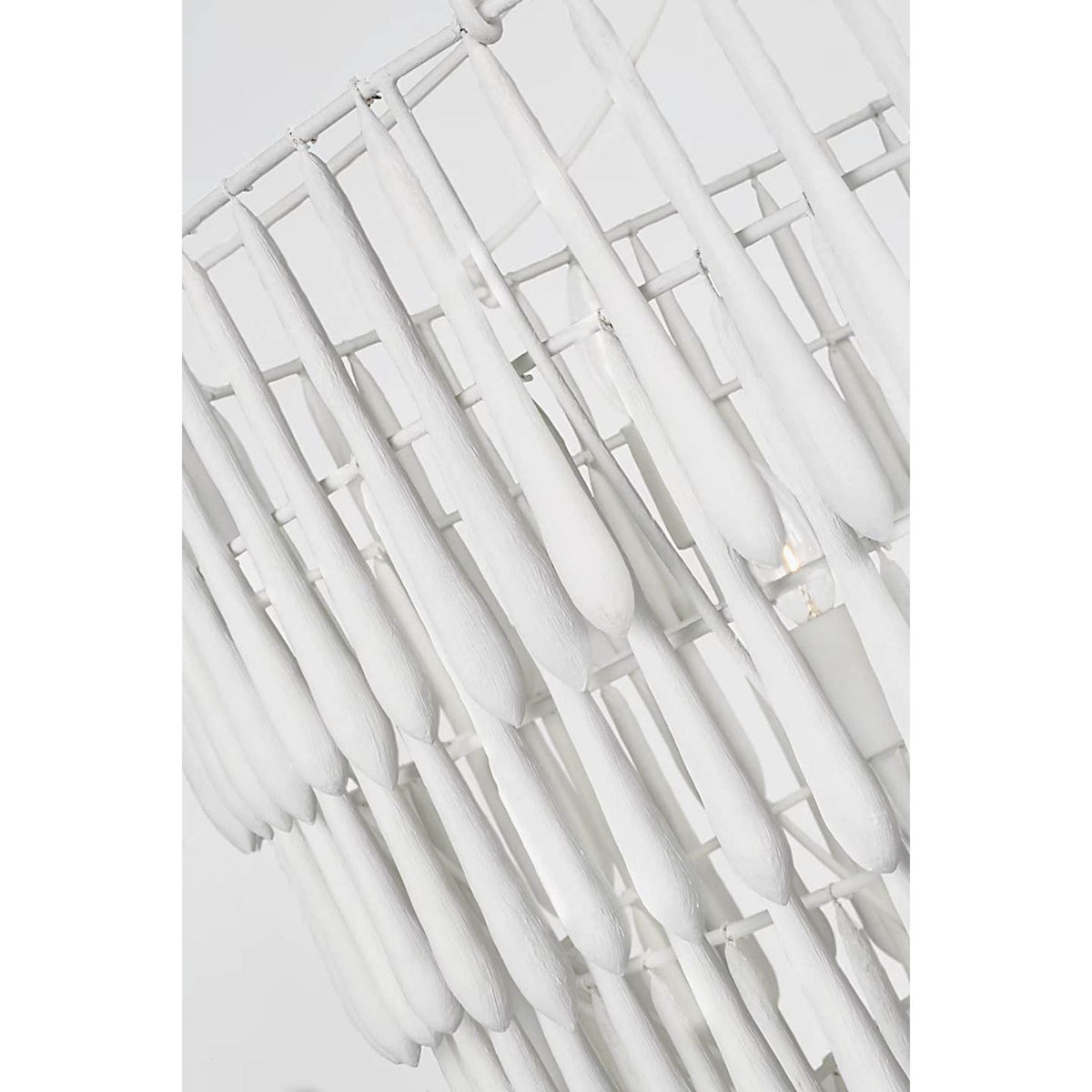 Julie Neill Vacarro Large Chandelier in Plaster White W32.25" x H40.75"