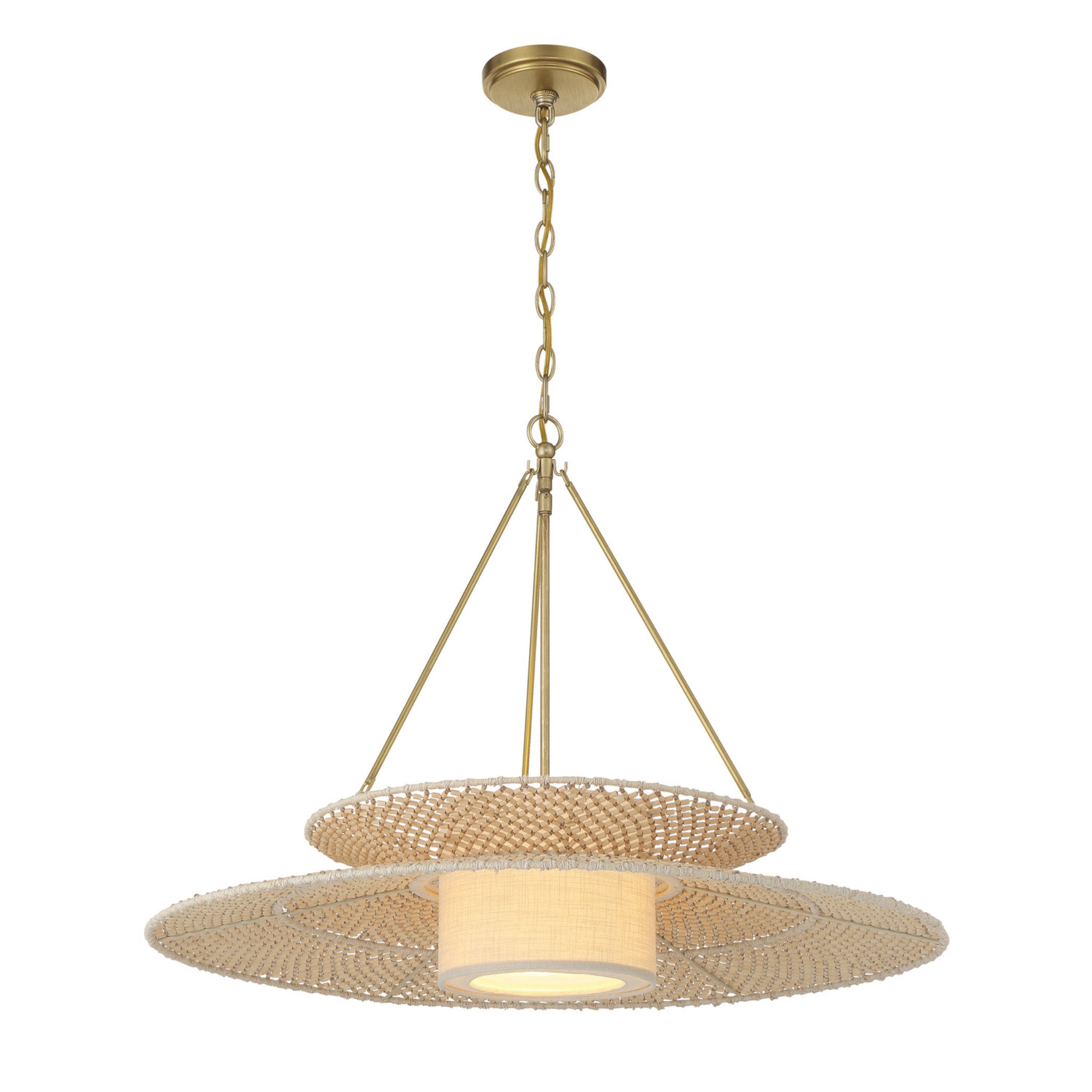 Janipher 29.5'' Soft Gold Chandelier Gold 29.5"W x 22.25"H x 29.5"D