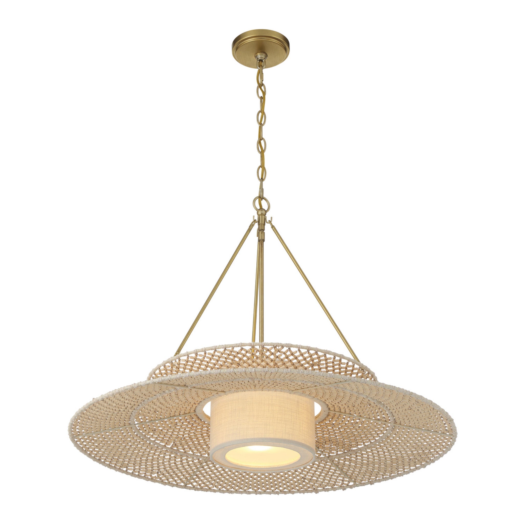 Janipher 29.5'' Soft Gold Chandelier Gold 29.5"W x 22.25"H x 29.5"D