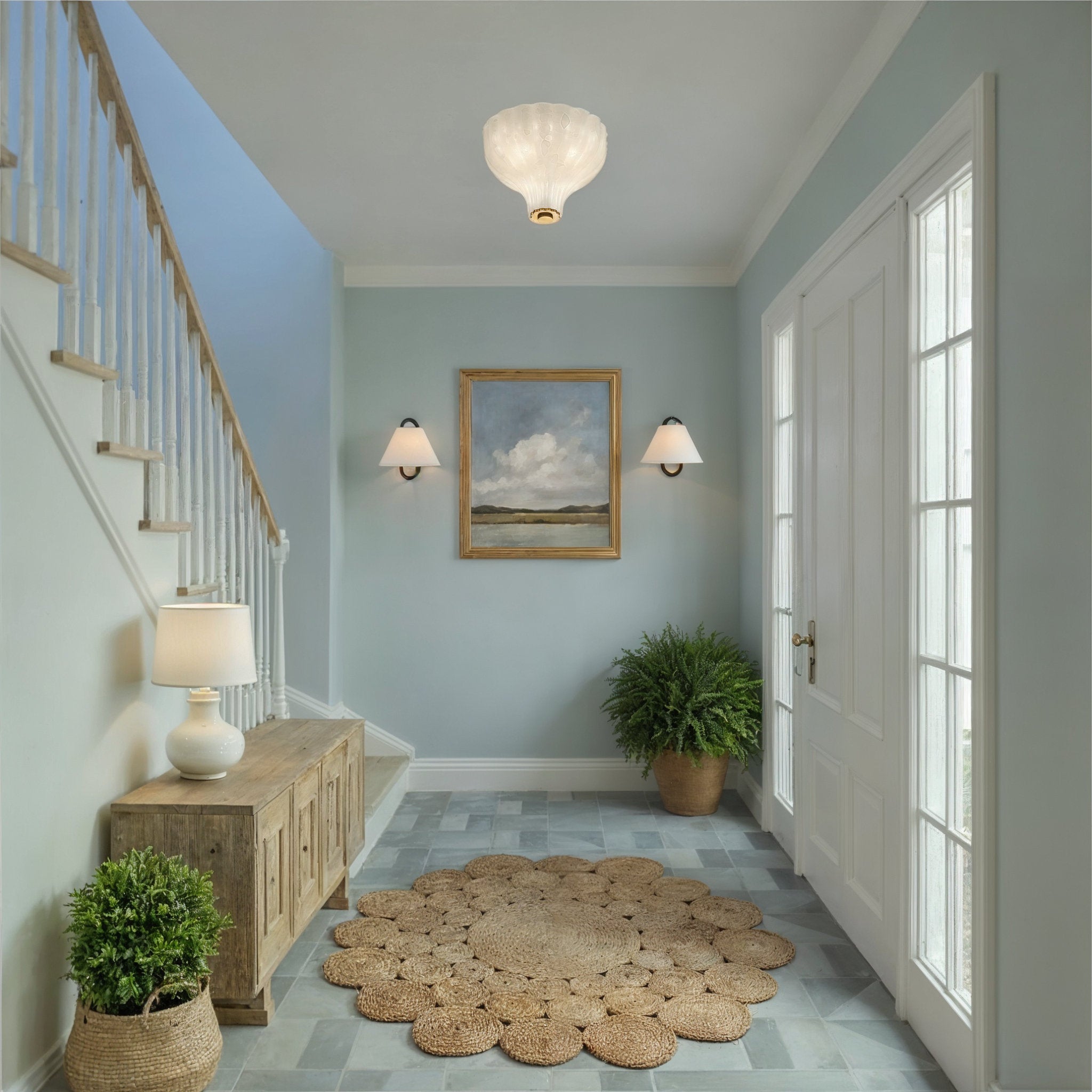 Jojo 11.75'' Vibrant Gold + Blue Sconce Blue 11.75"W x 12.5"H x 5"D