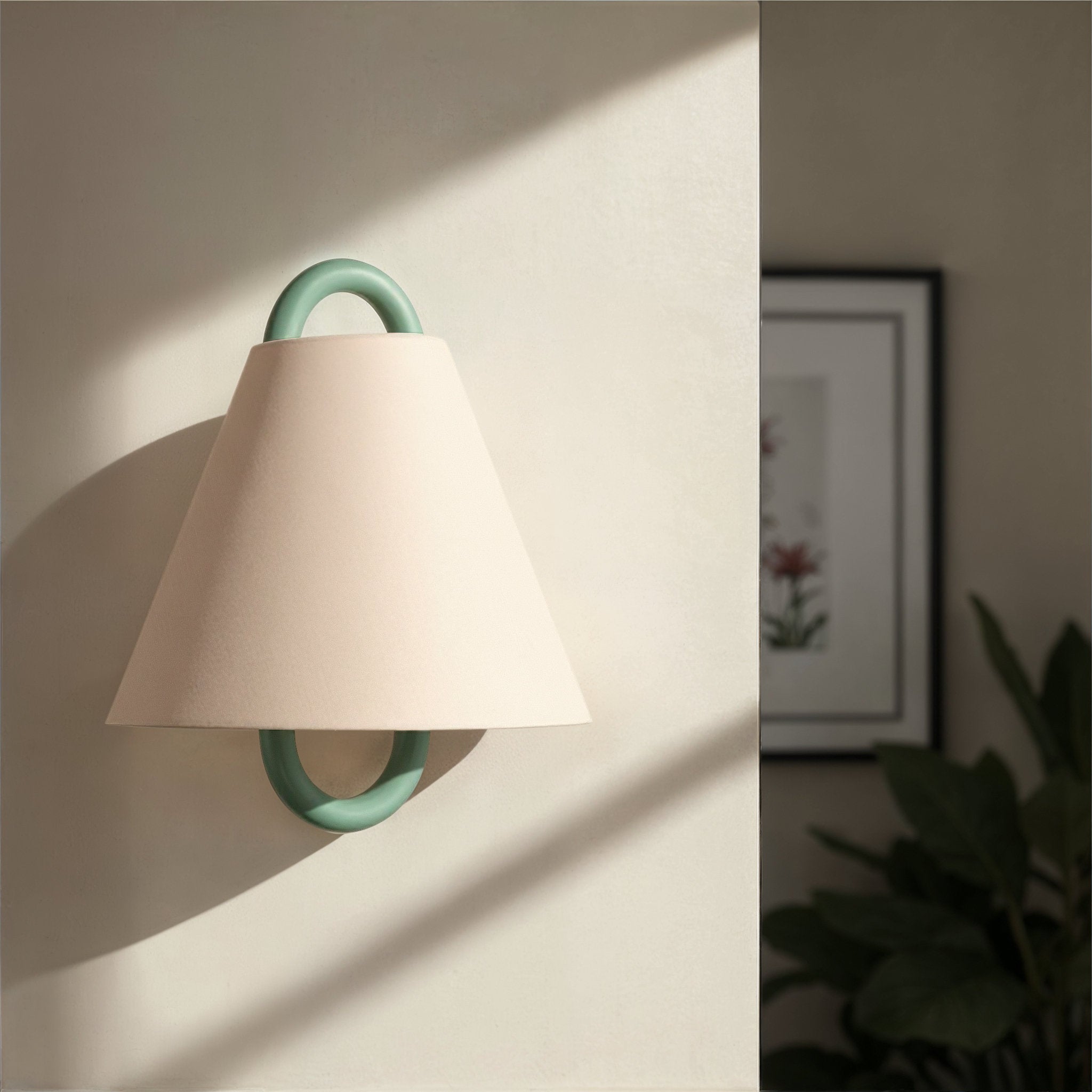 Jojo 11.75'' Vibrant Gold + Green Sconce Green 11.75"W x 12.5"H x 5"D