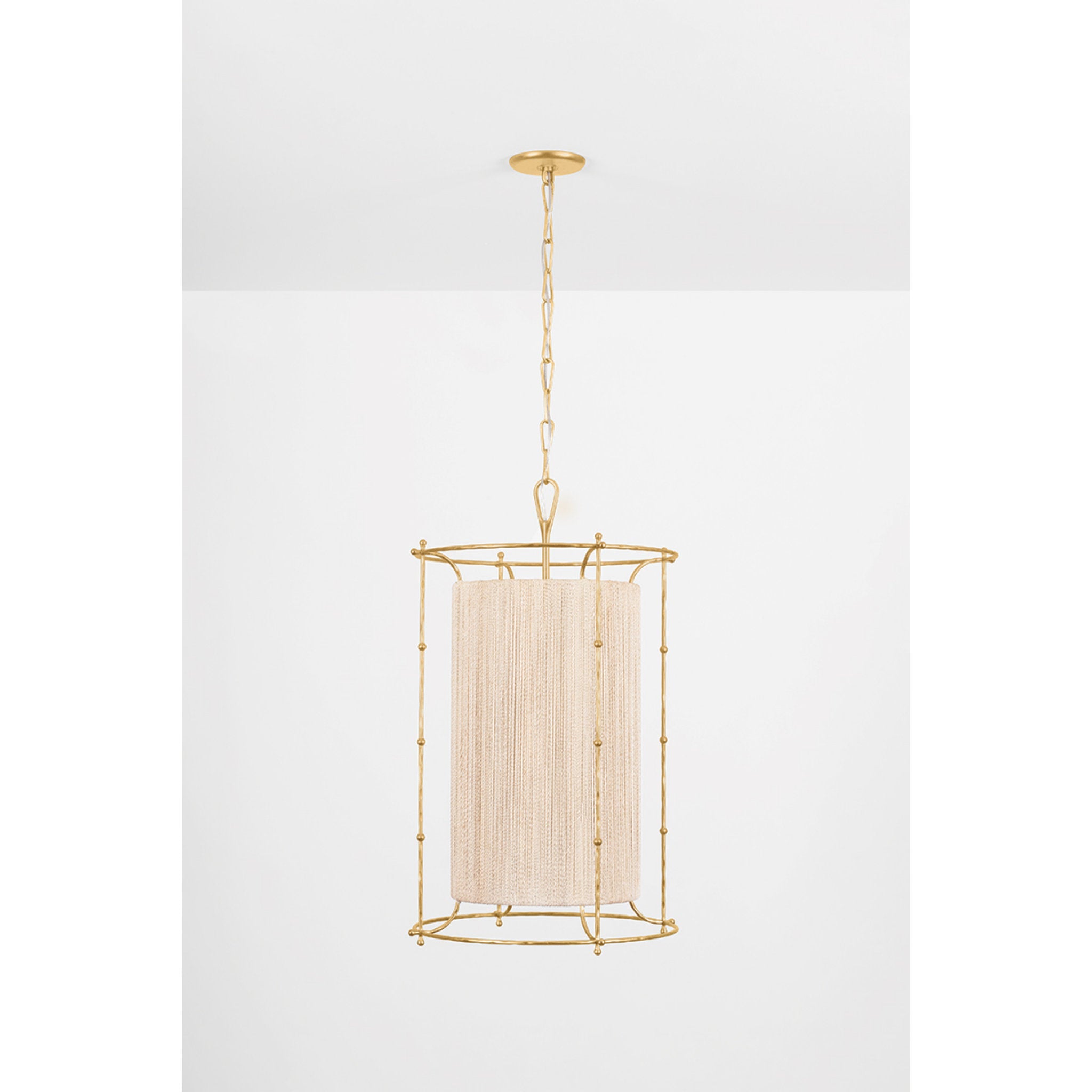 Jones Point 1-Light Lantern in Vintage Gold Leaf 20W x 32.25H