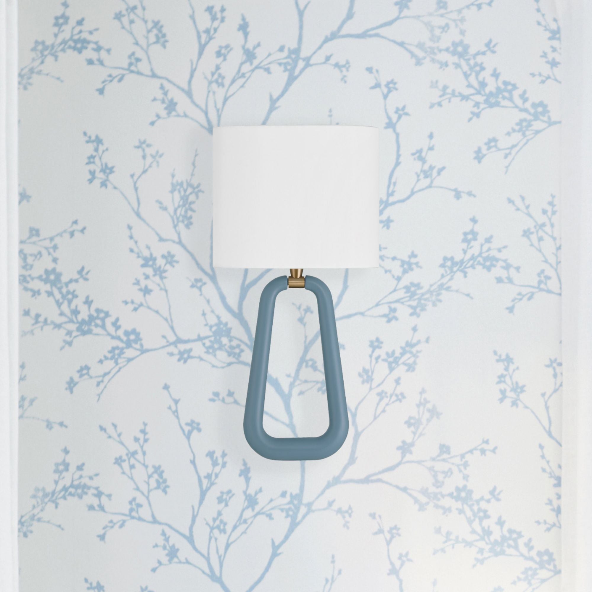 Jori 10'' Aged Brass + Blue Sconce Blue 10"W x 19.75"H x 4"D