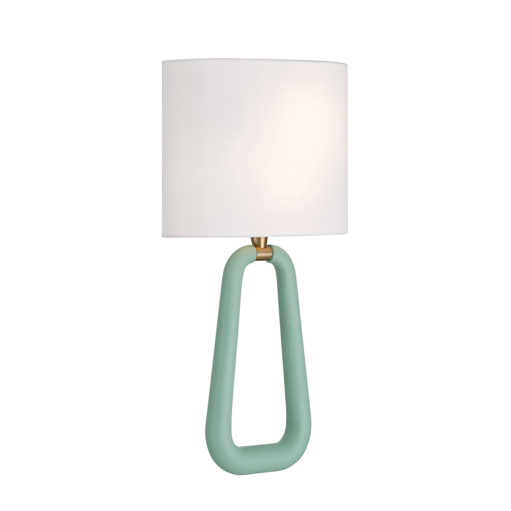 Jori 2 Light Aged Brass + Green Sconce Silk Shade 10"W x 19.75"H x 4"D
