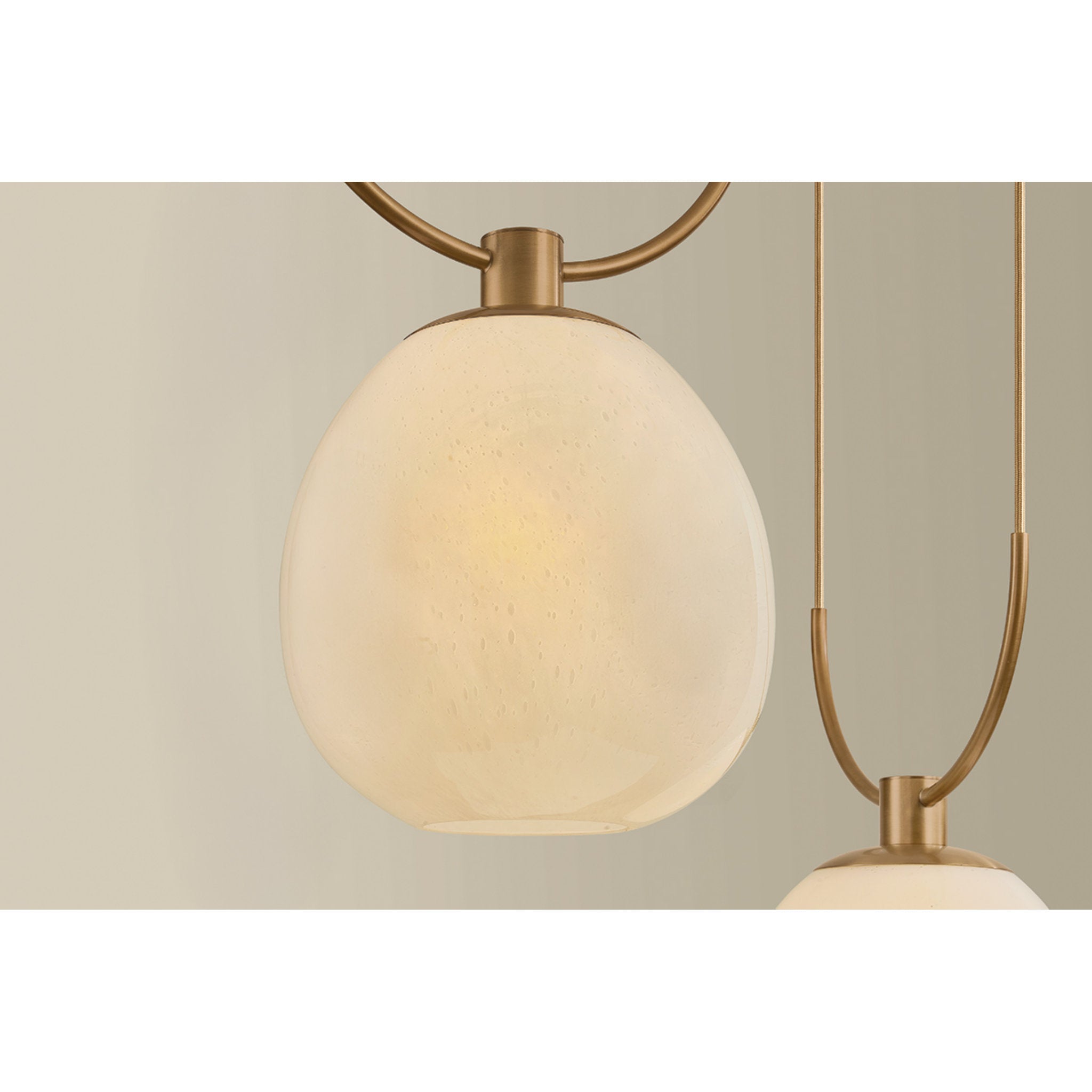 Jove 3-Light Chandelier in Patina Brass 35.5W x 18.5H