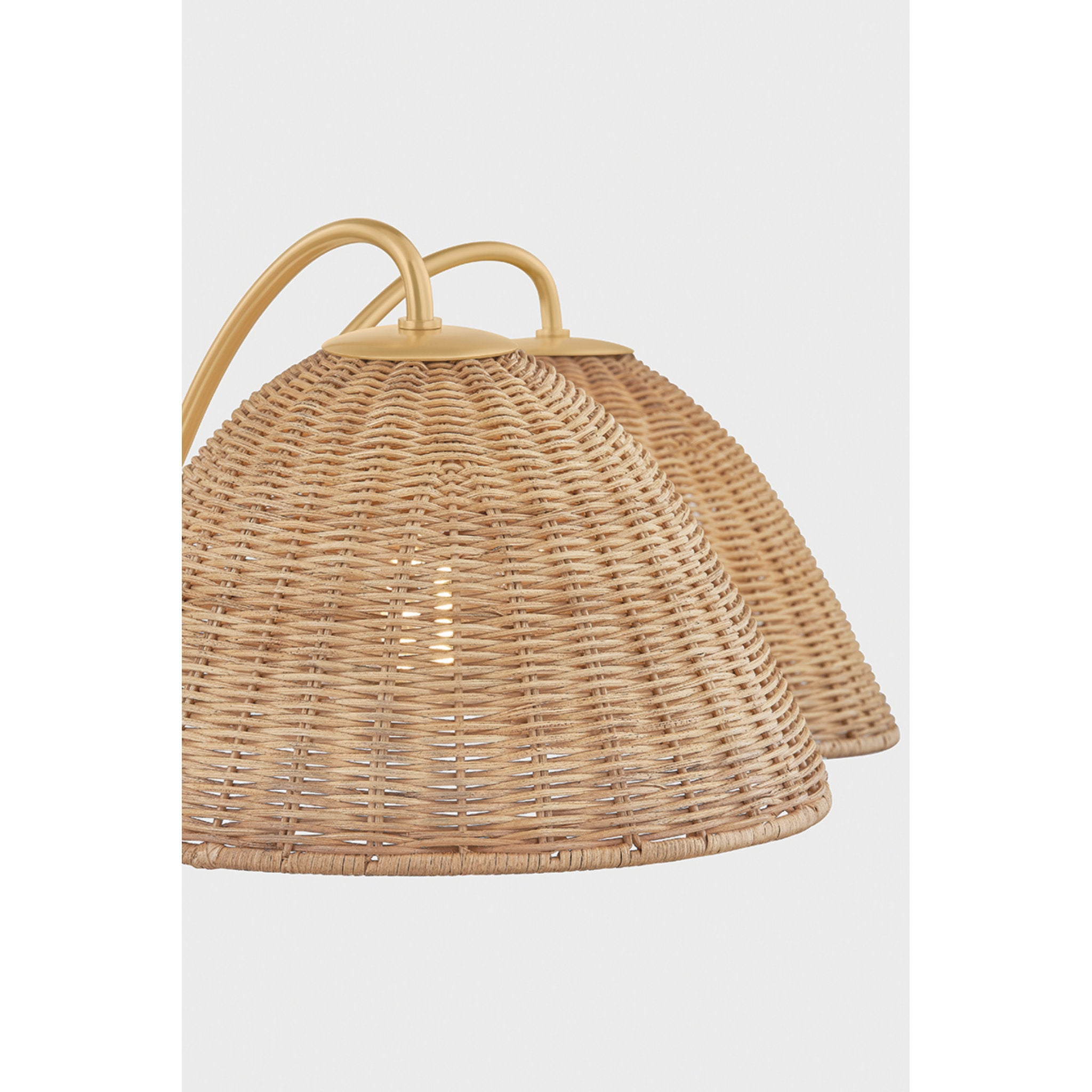Katniss 5-Light Chandelier in Aged Brass 38.5W x 13.5H