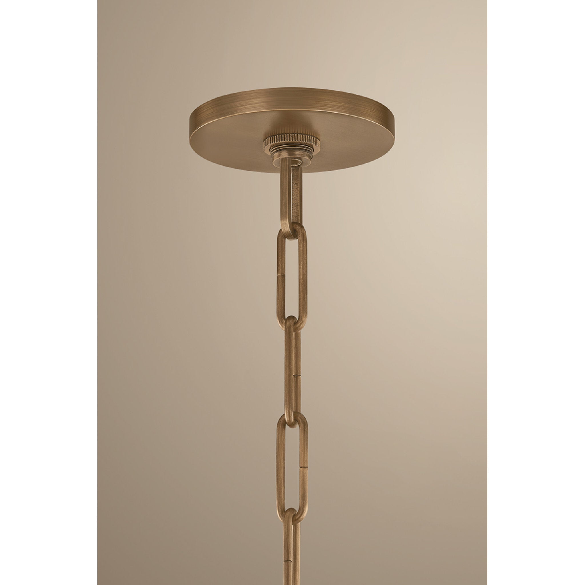 Keats 5-Light Pendant in Patina Brass 40W x 31.5H